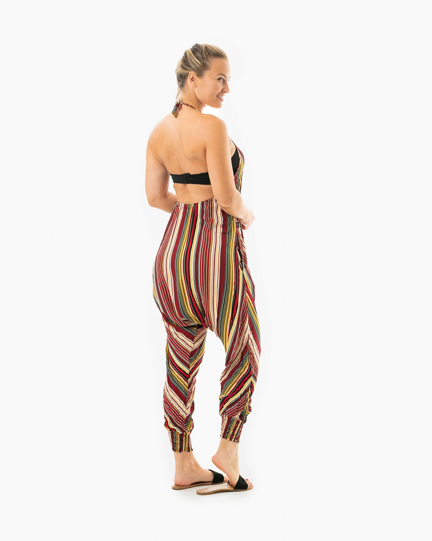 Stripe Harem Jumpsuit
