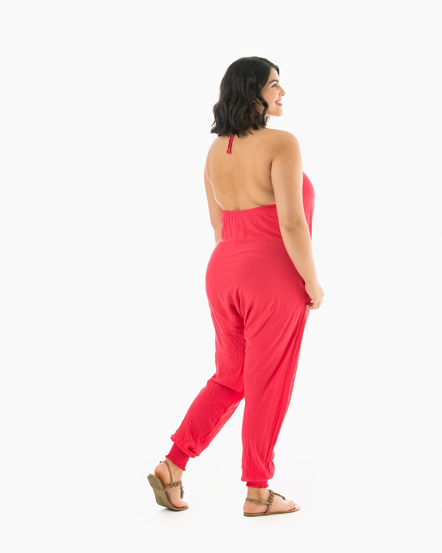Solid Harem Jumpsuit