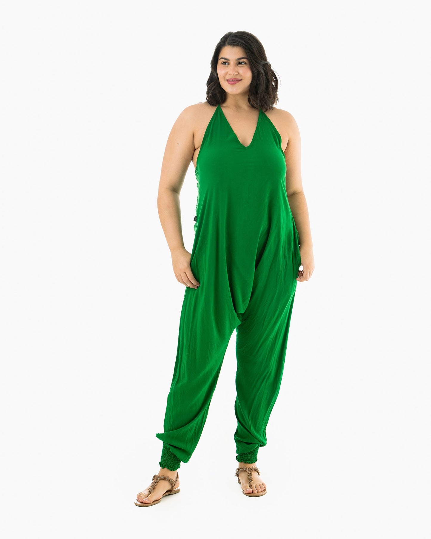 Solid Harem Jumpsuit