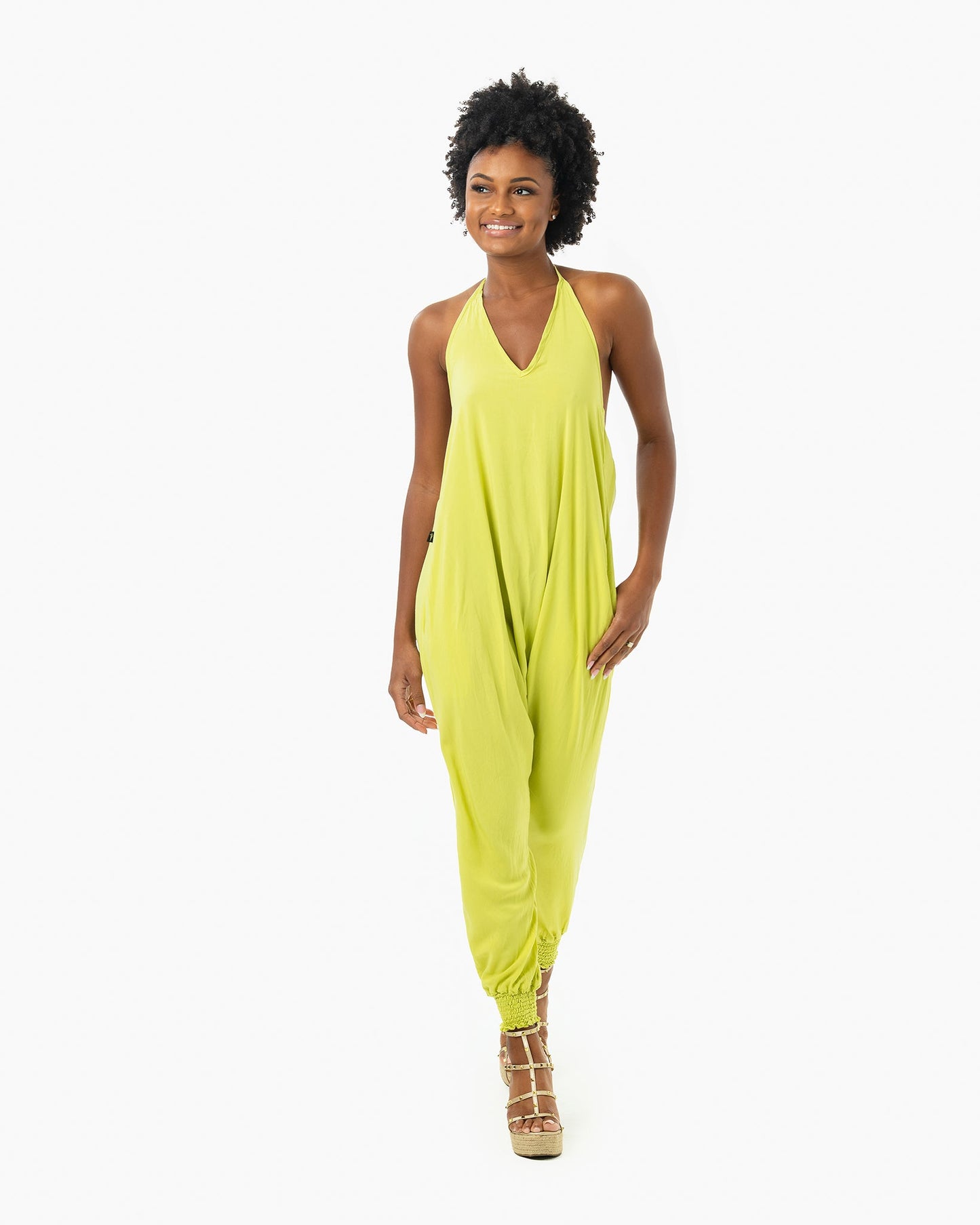Solid Harem Jumpsuit
