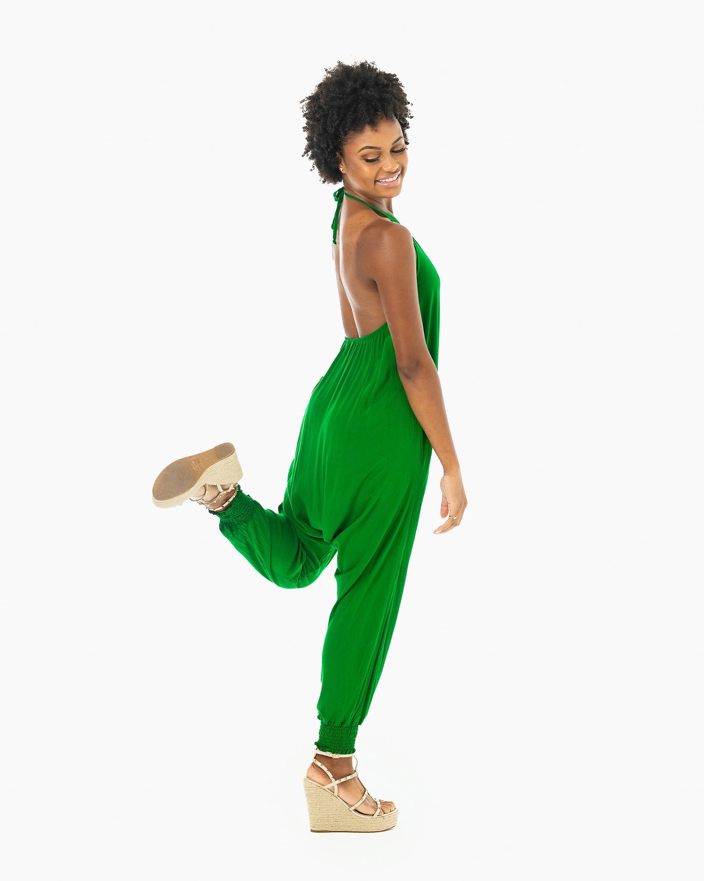 Solid Harem Jumpsuit