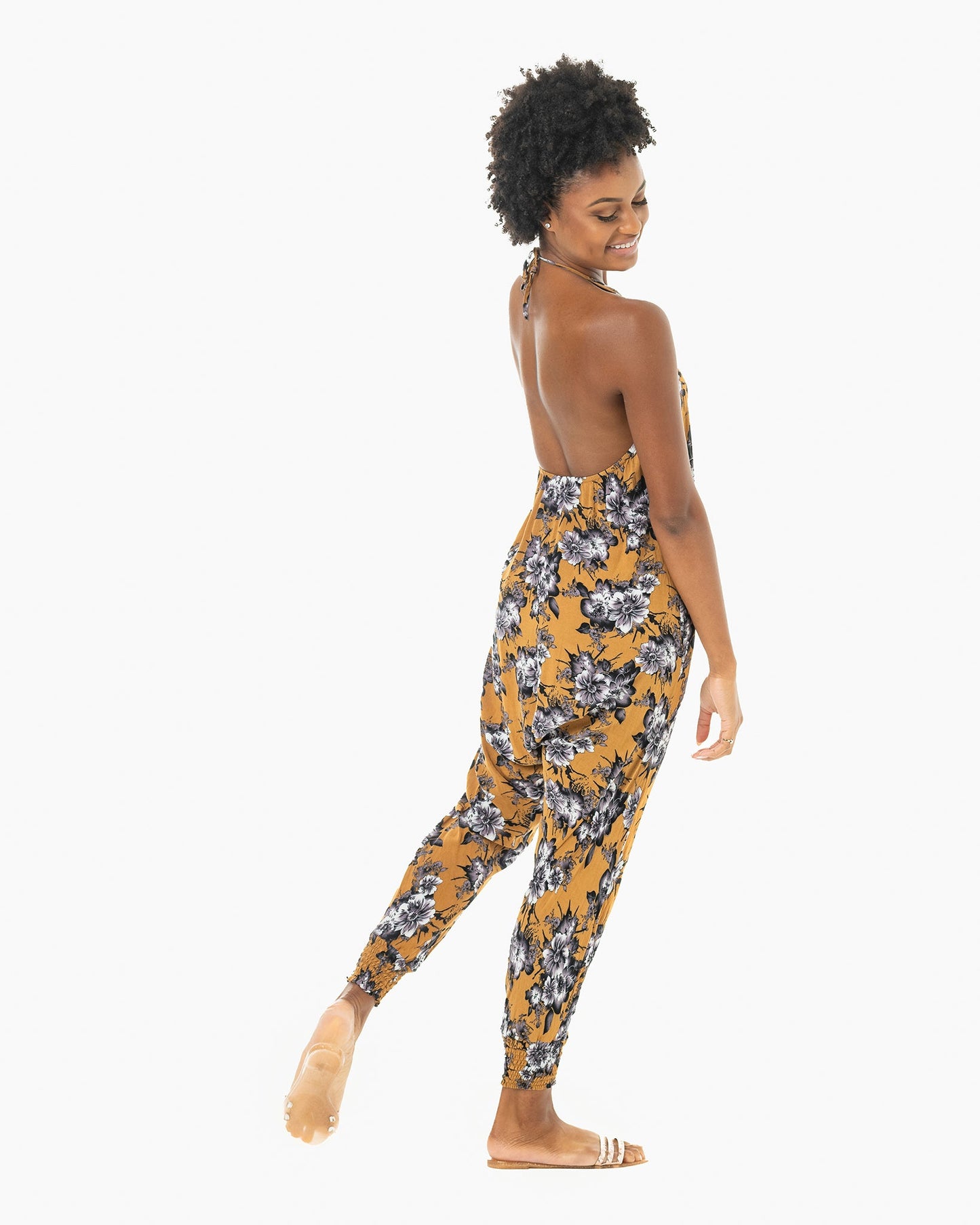 Flower Harem Jumpsuit