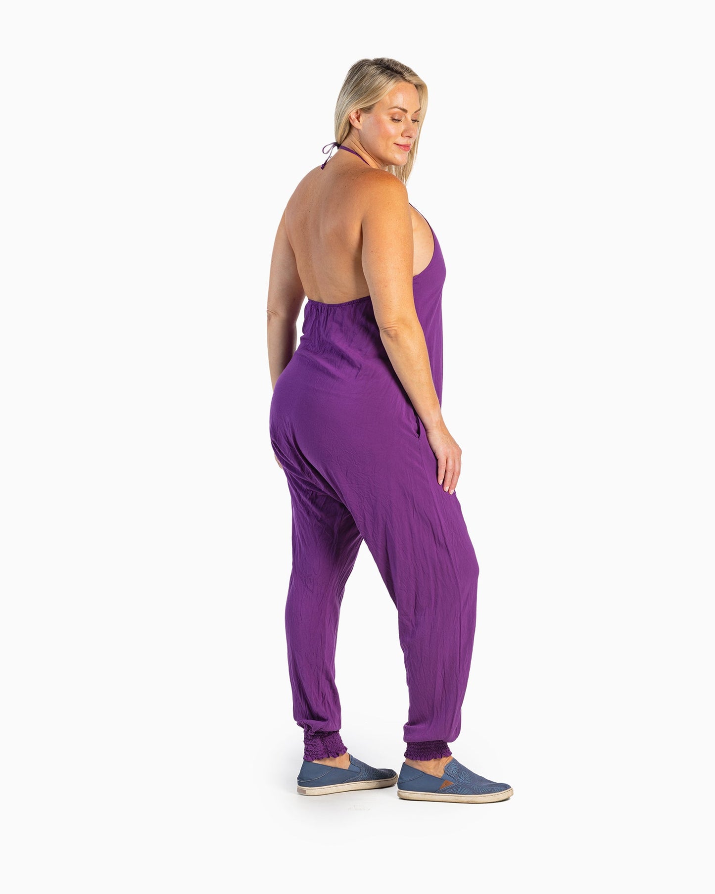 Solid Harem Jumpsuit