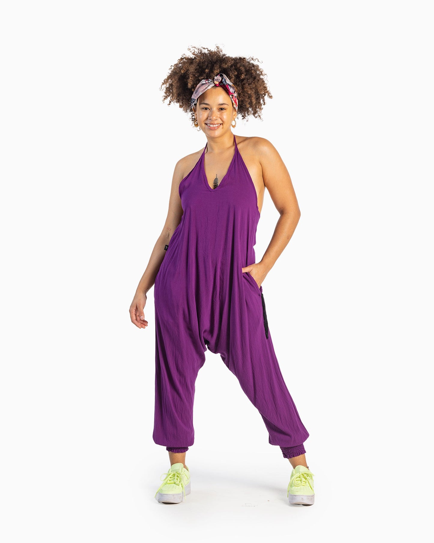 Solid Harem Jumpsuit