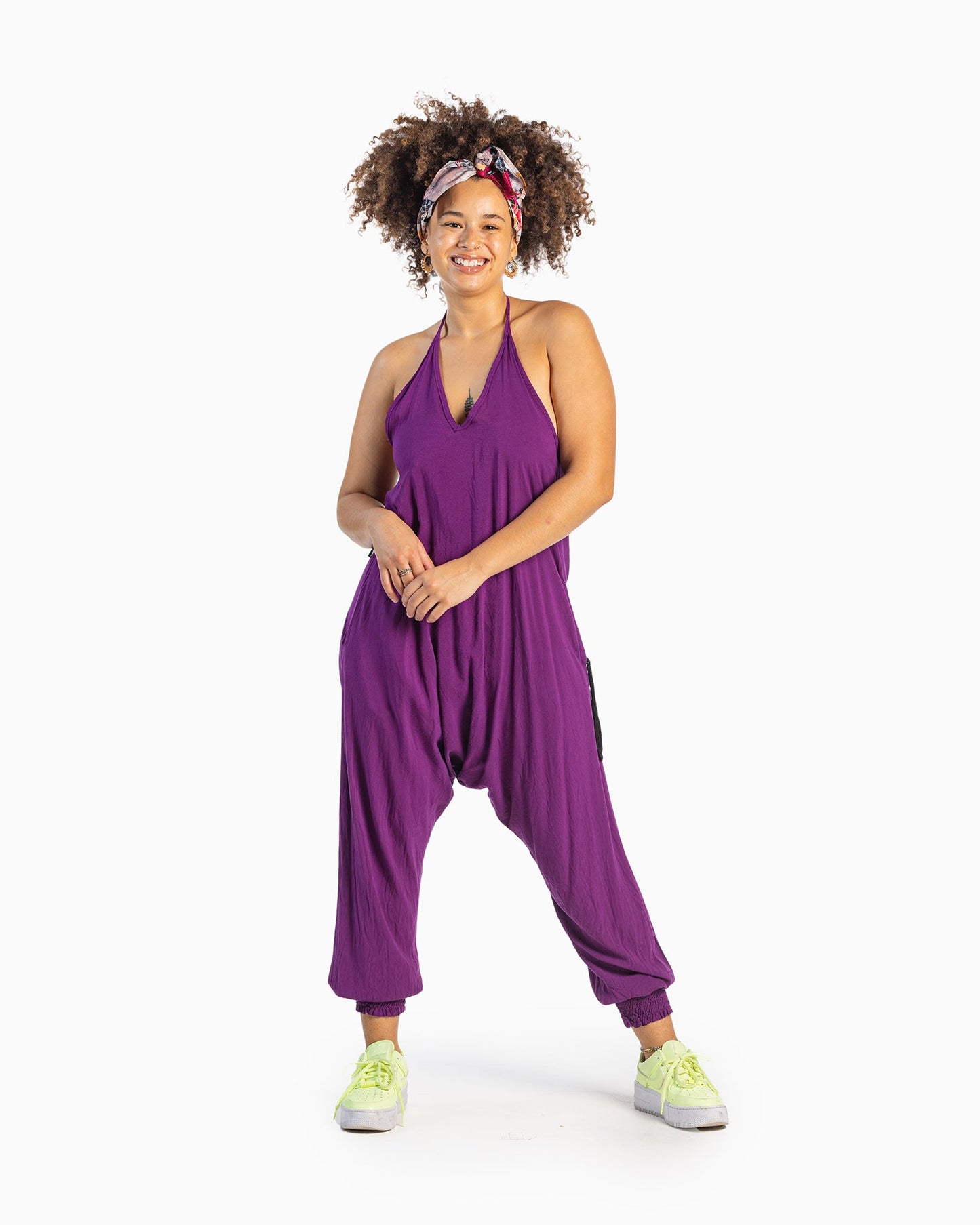 Solid Harem Jumpsuit
