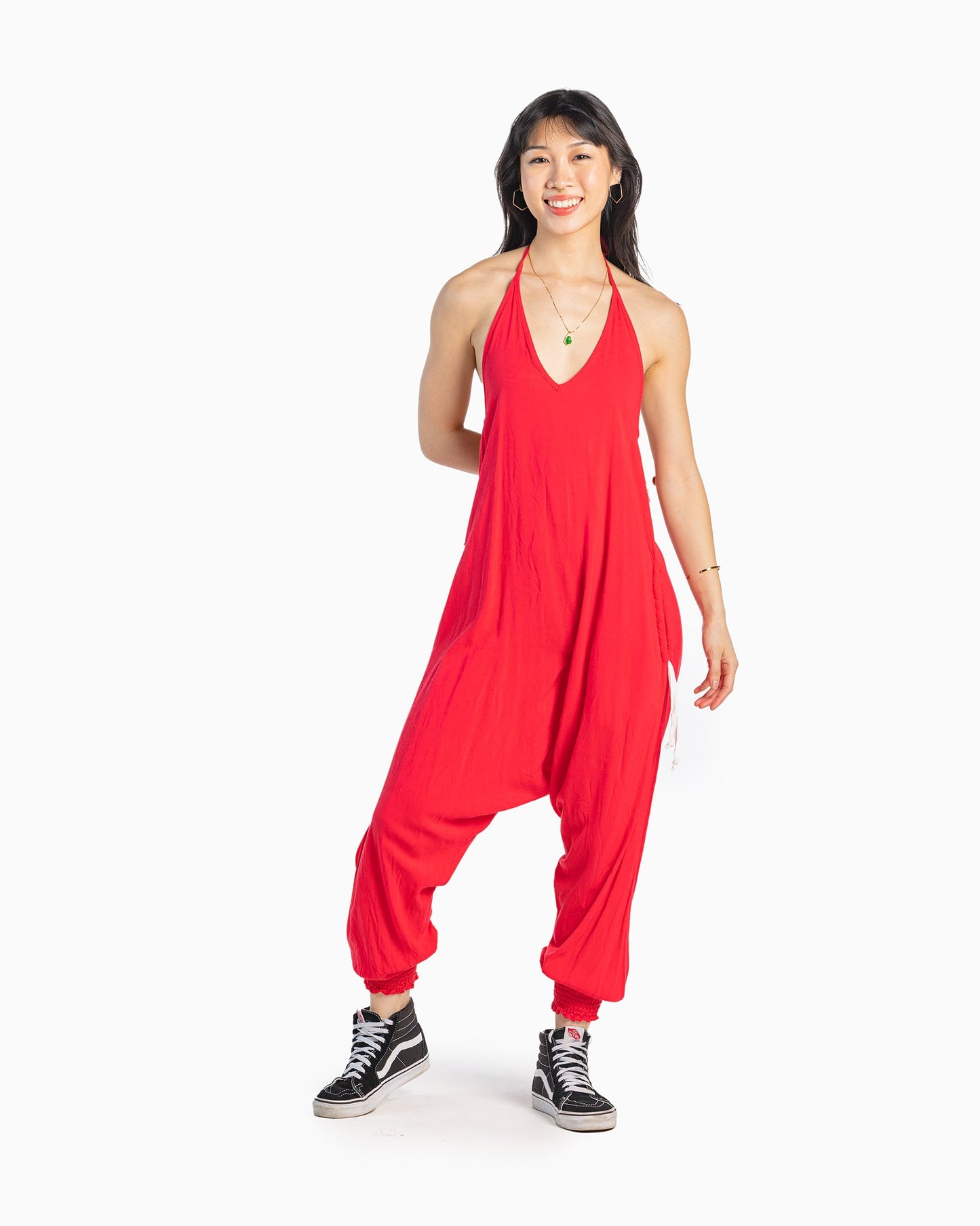 Solid Harem Jumpsuit