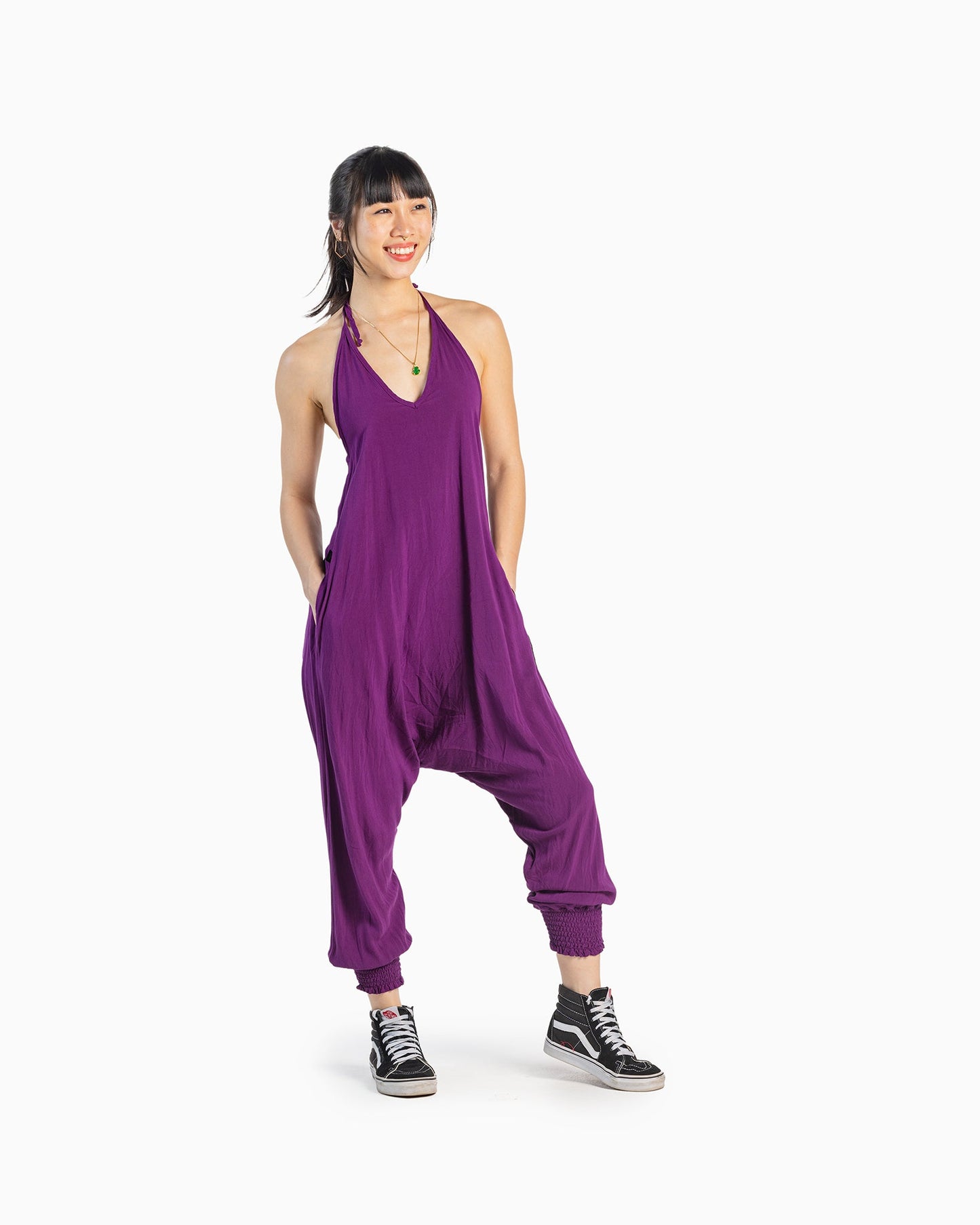 Solid Harem Jumpsuit