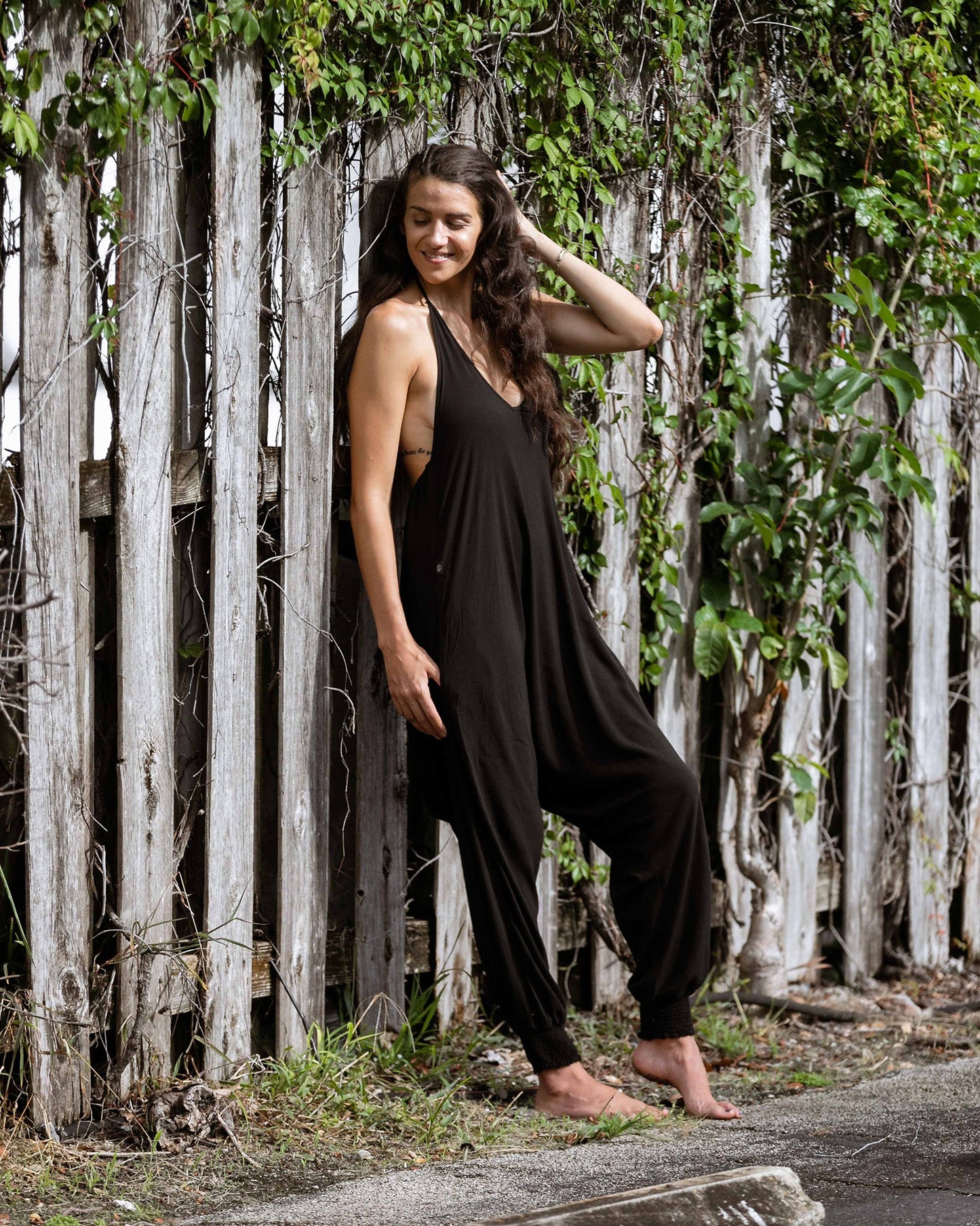 Solid Harem Jumpsuit
