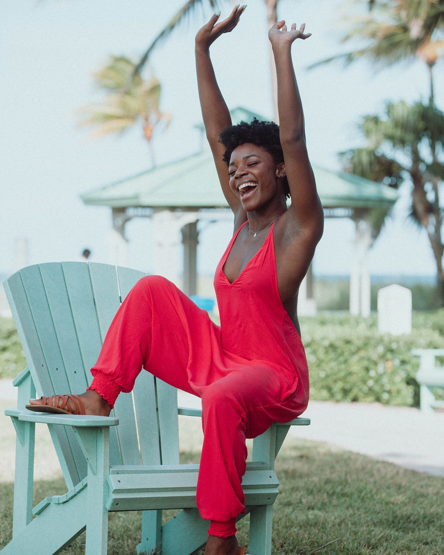 Solid Harem Jumpsuit