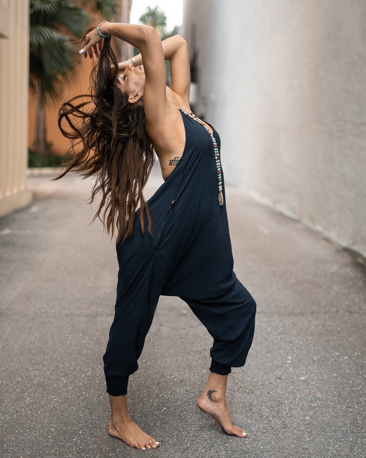 Solid Harem Jumpsuit