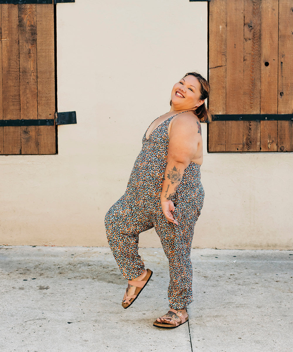 Flower Harem Jumpsuit