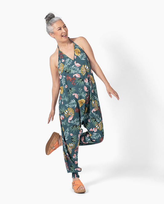 Flower Harem Jumpsuit