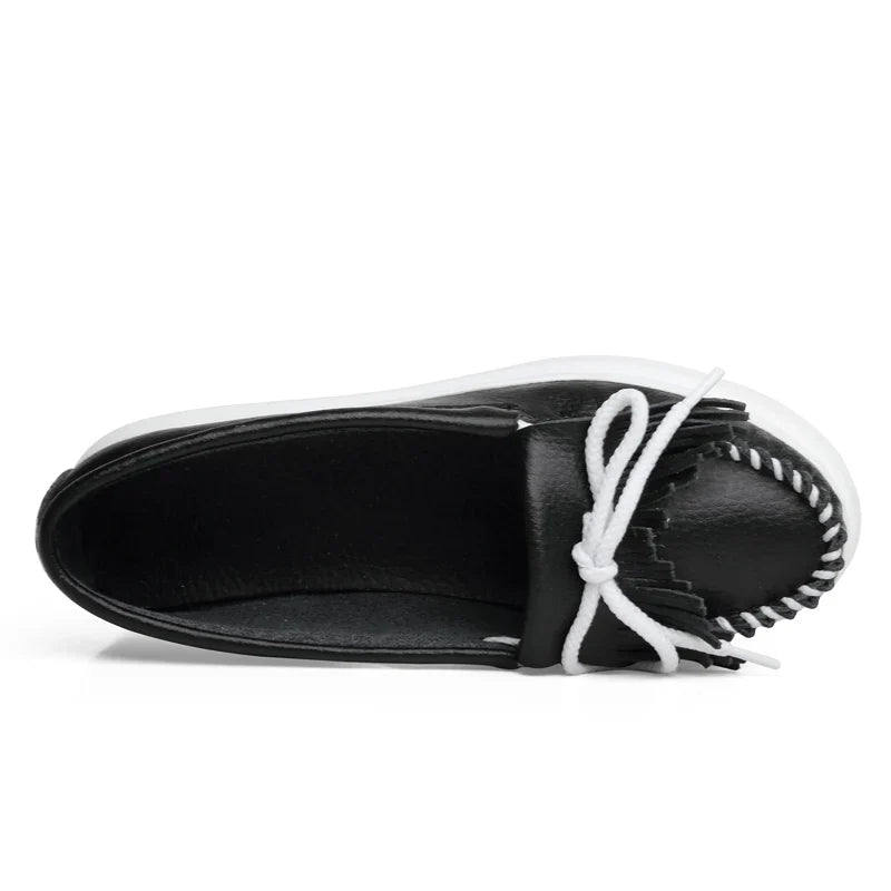 Moeerue Platform Mocassins - Black
