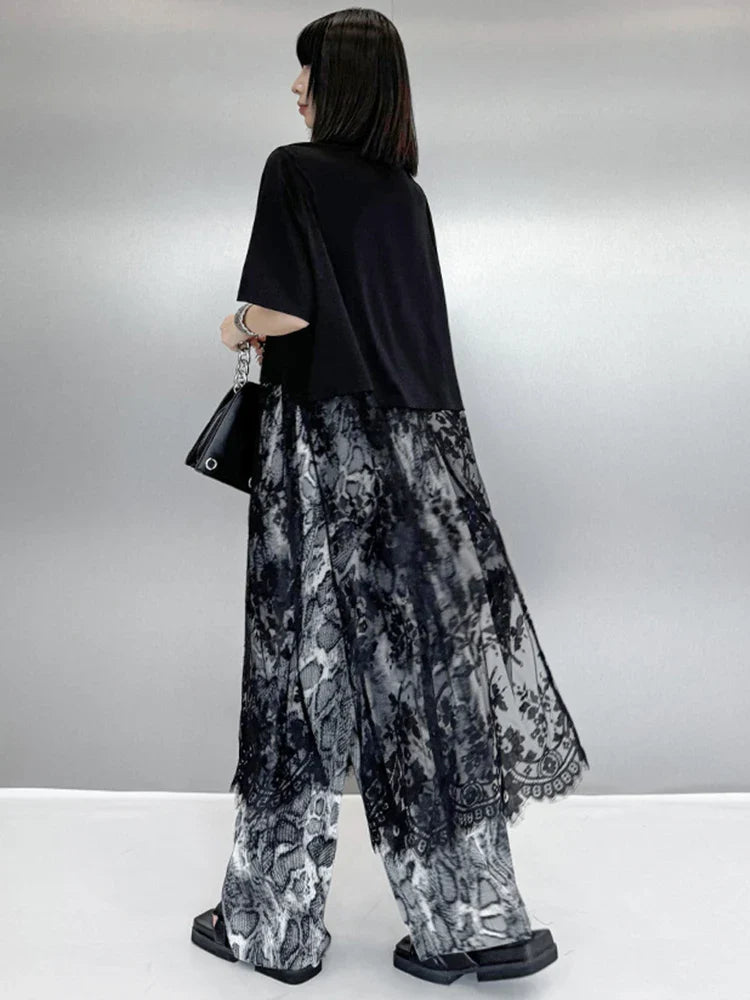 Darcelle Lace Bottom Tunic
