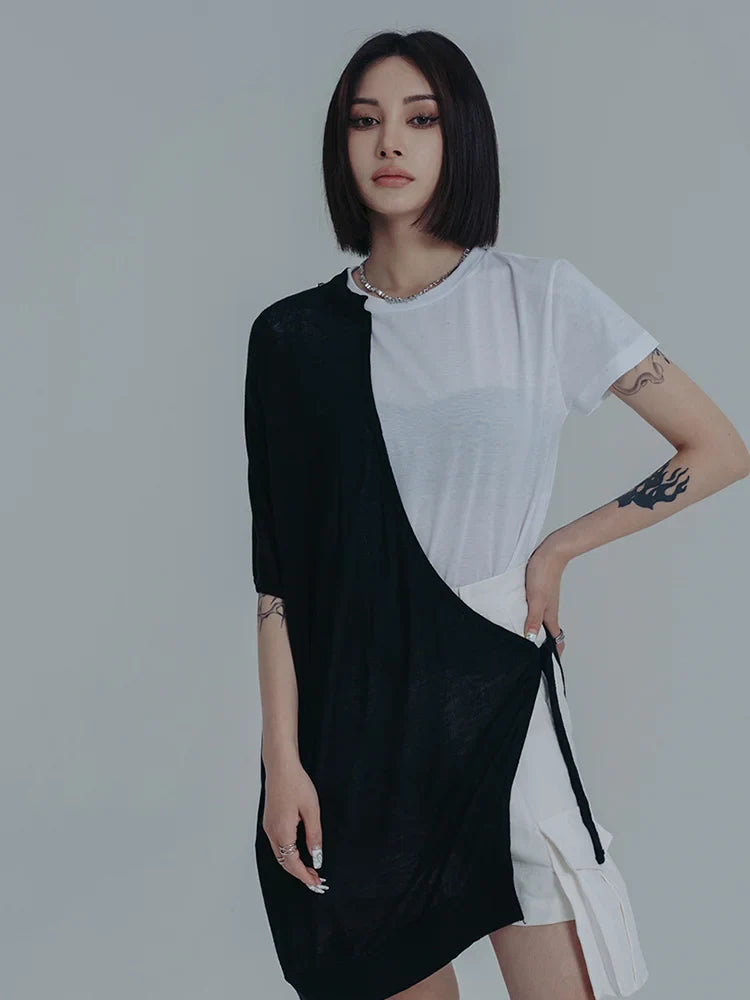 Mauricie Color Block Wrap Dress