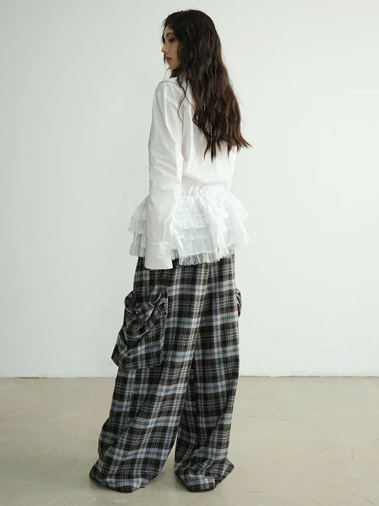 Docter Plaid Cargo Pocket Pants