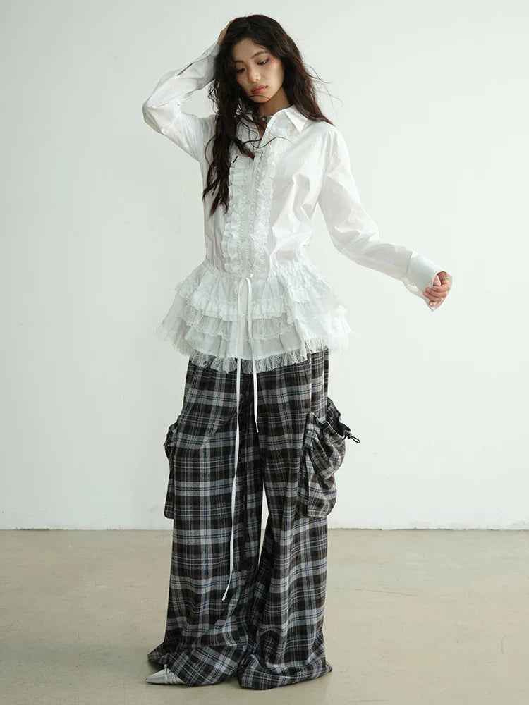 Docter Plaid Cargo Pocket Pants