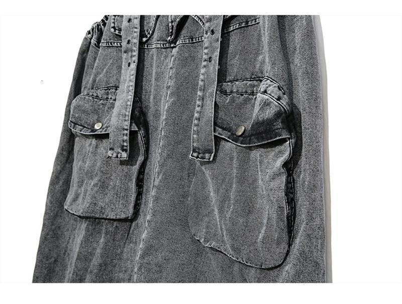 Rie High Waisted Pocket Denim Overalls