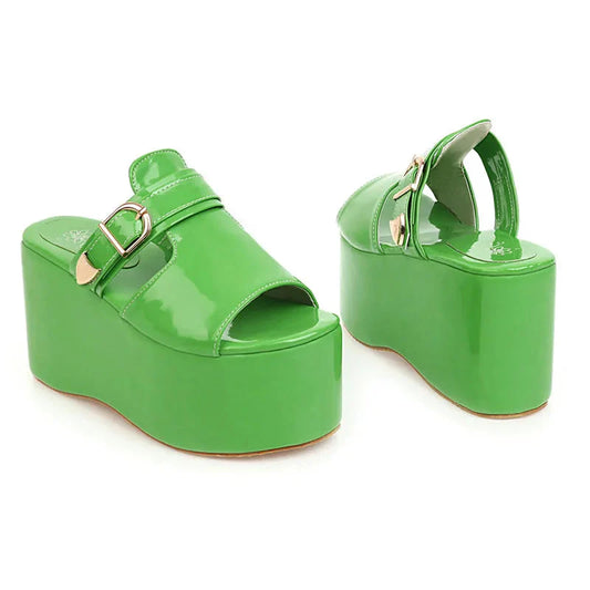 Asuandra Platform Slide - Green