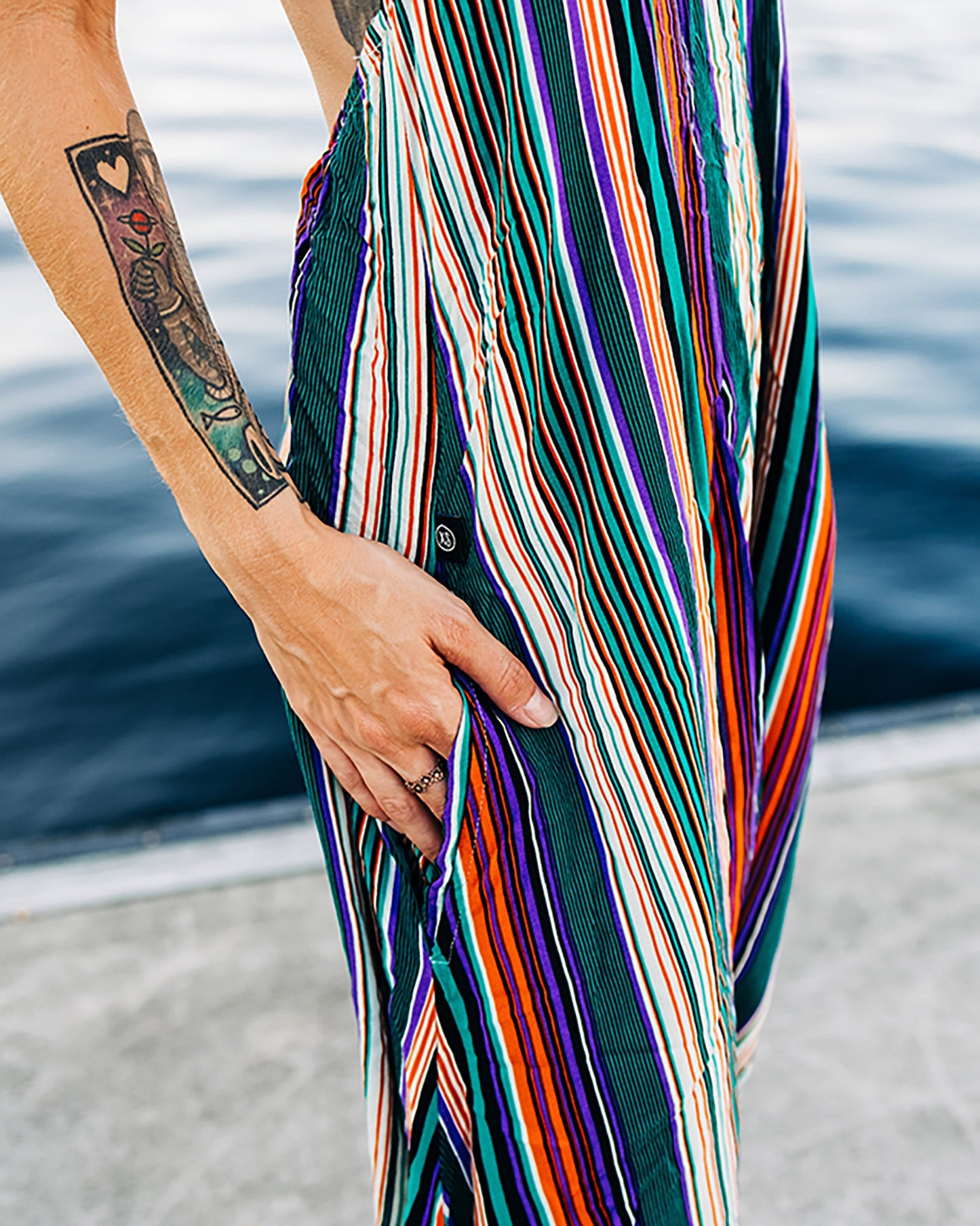 Stripe Harem Jumpsuit
