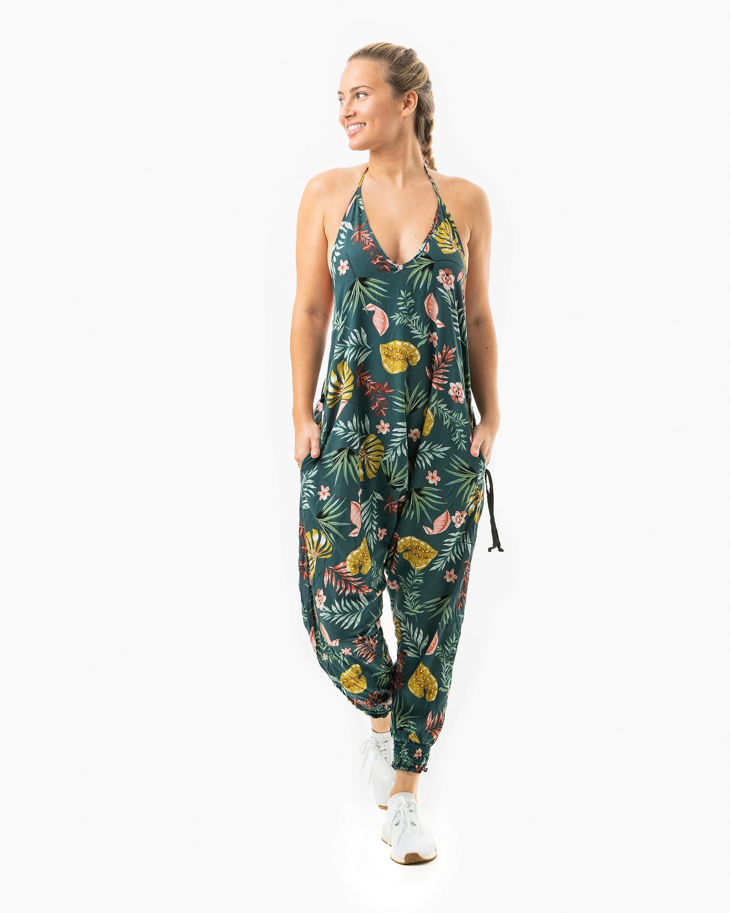 Flower Harem Jumpsuit