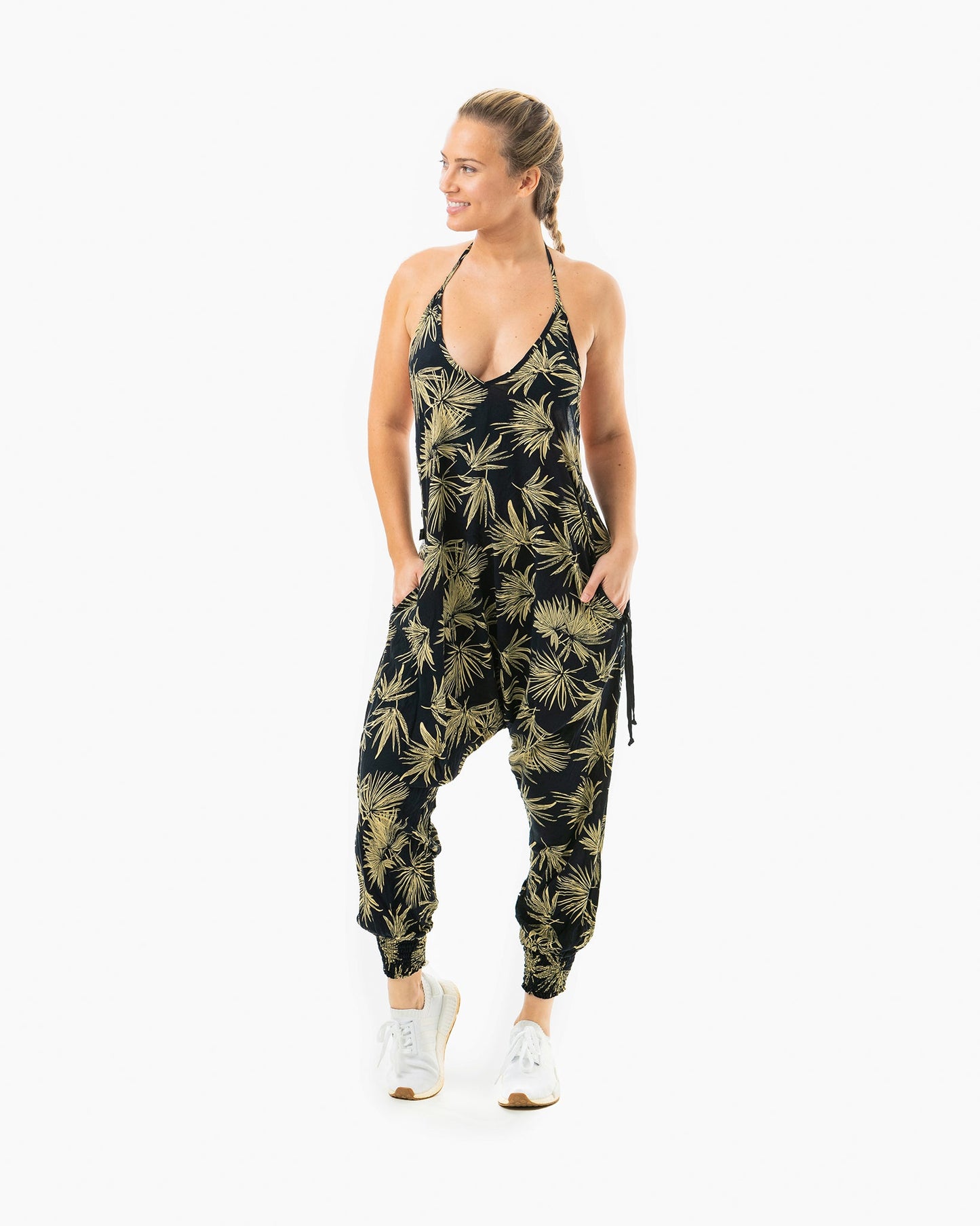Flower Harem Jumpsuit