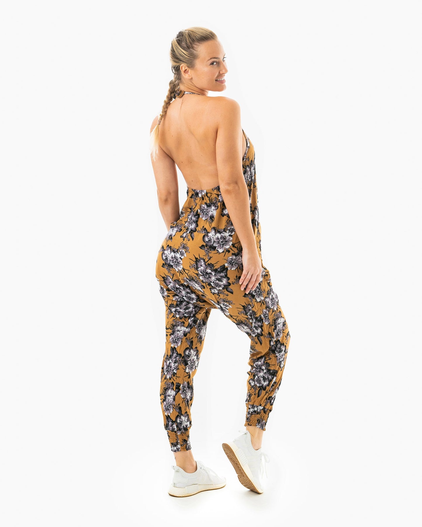 Flower Harem Jumpsuit