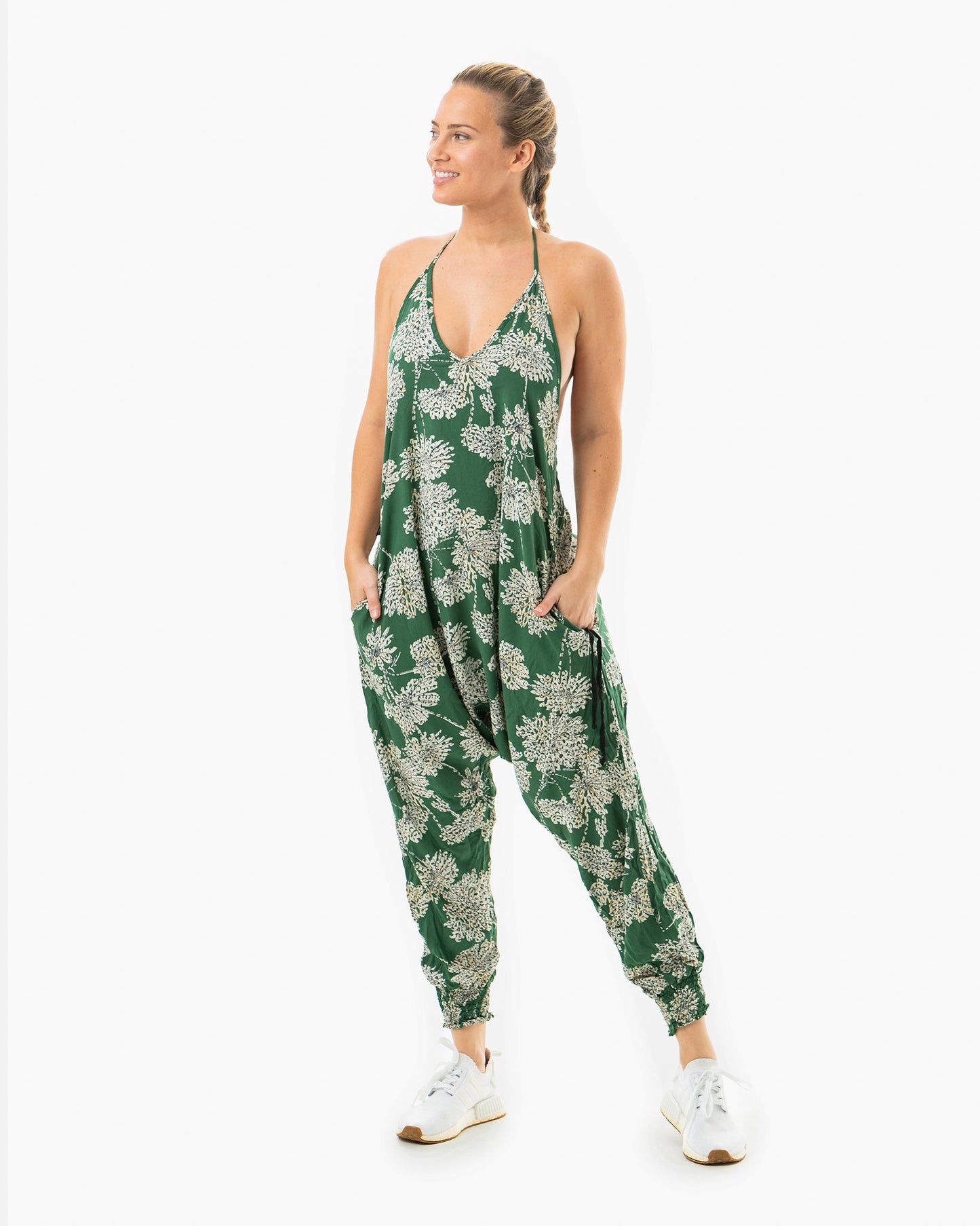 Flower Harem Jumpsuit