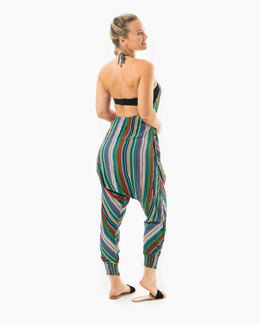 Stripe Harem Jumpsuit