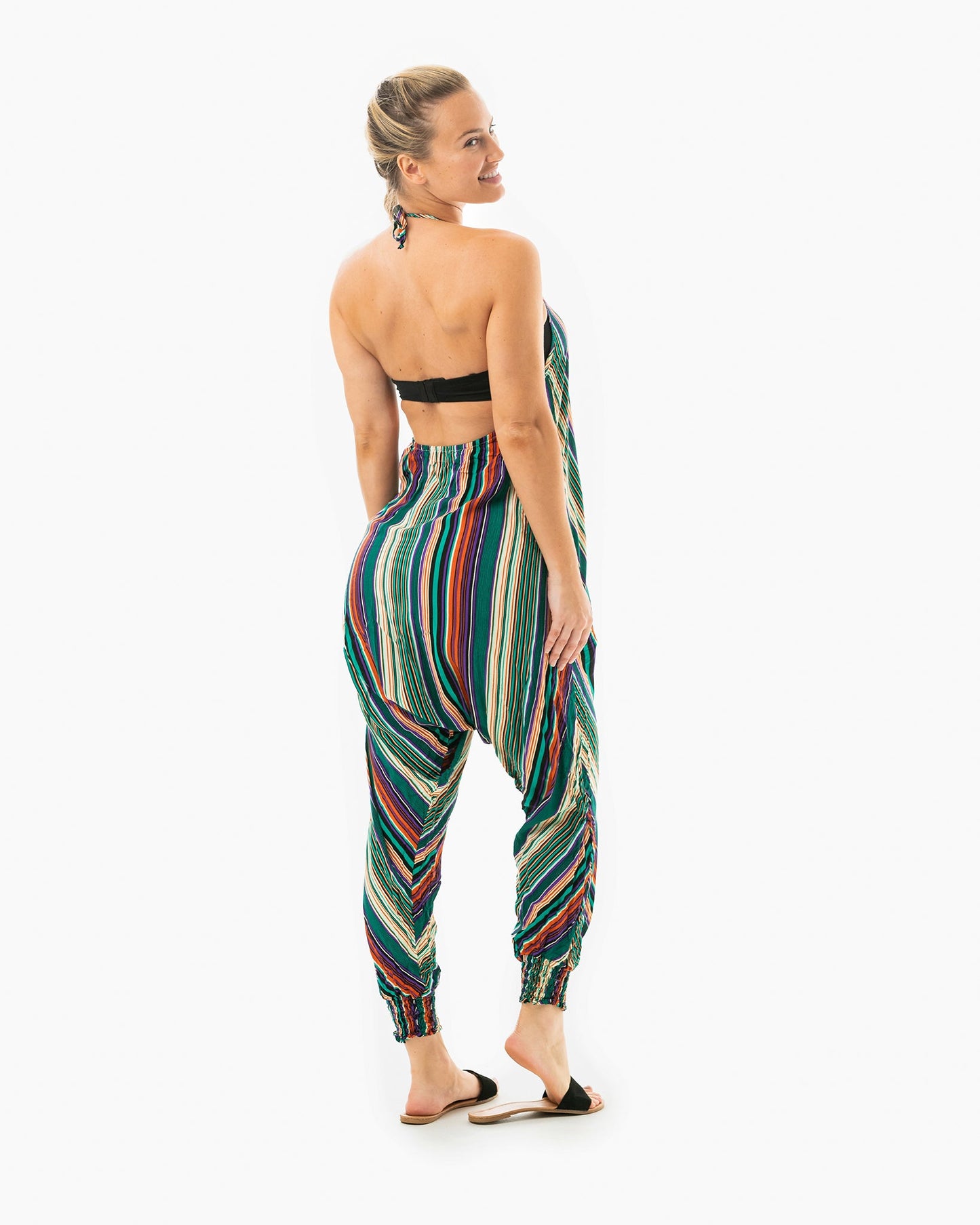 Stripe Harem Jumpsuit