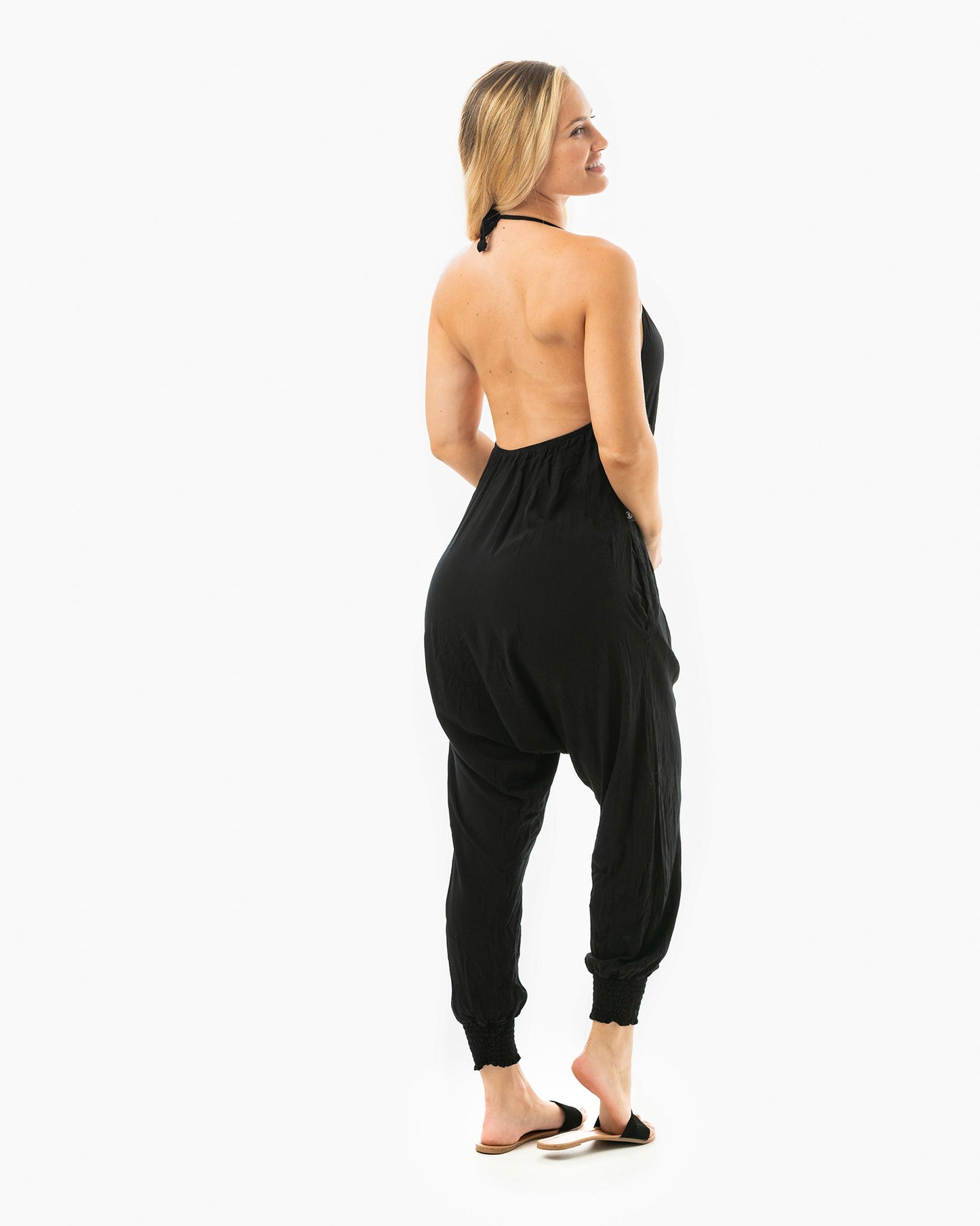 Solid Harem Jumpsuit