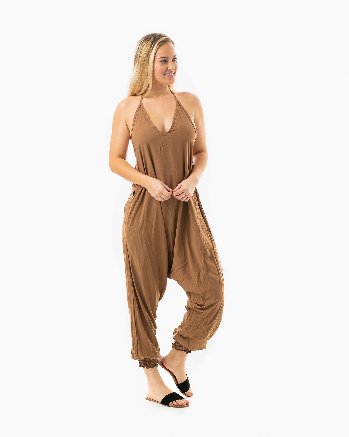 Solid Harem Jumpsuit