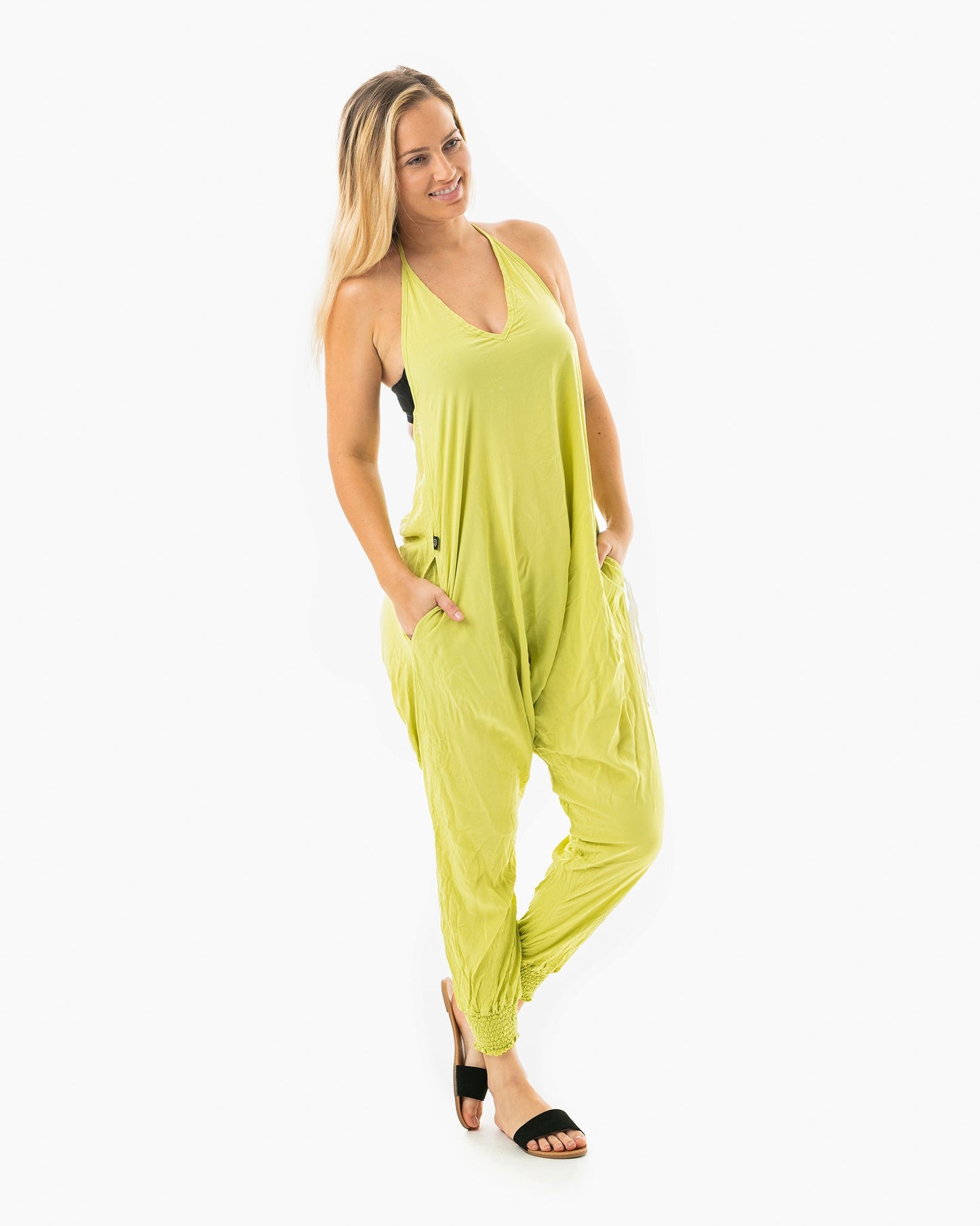 Solid Harem Jumpsuit