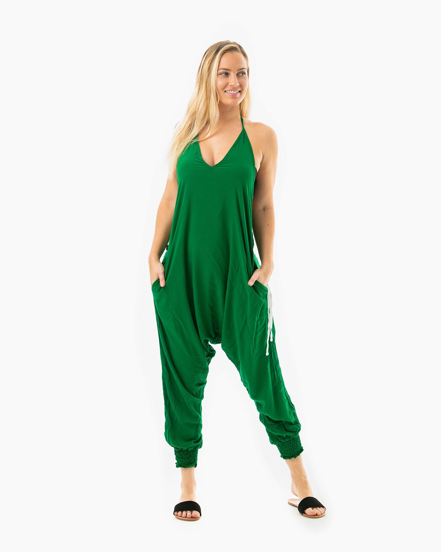 Solid Harem Jumpsuit