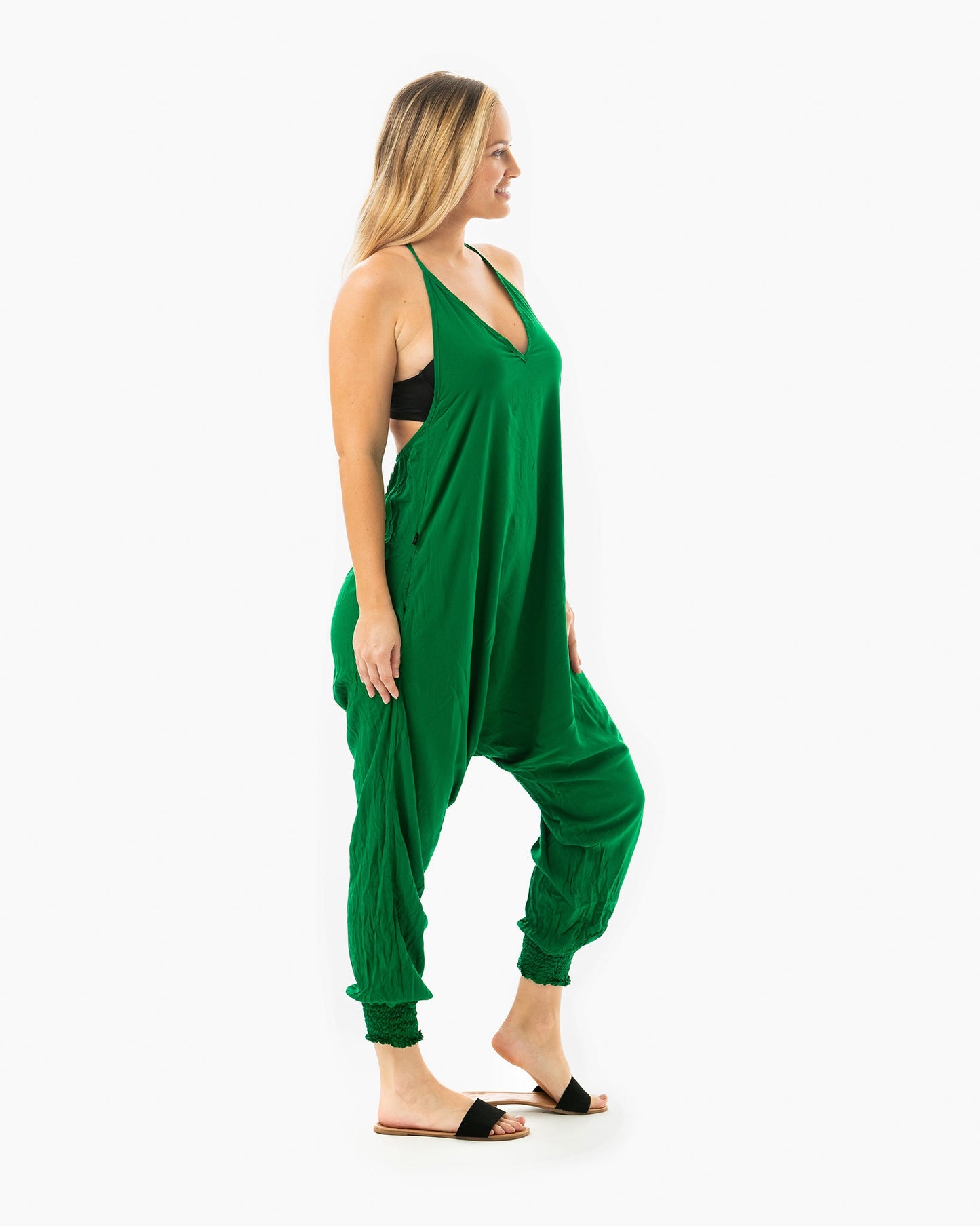 Solid Harem Jumpsuit
