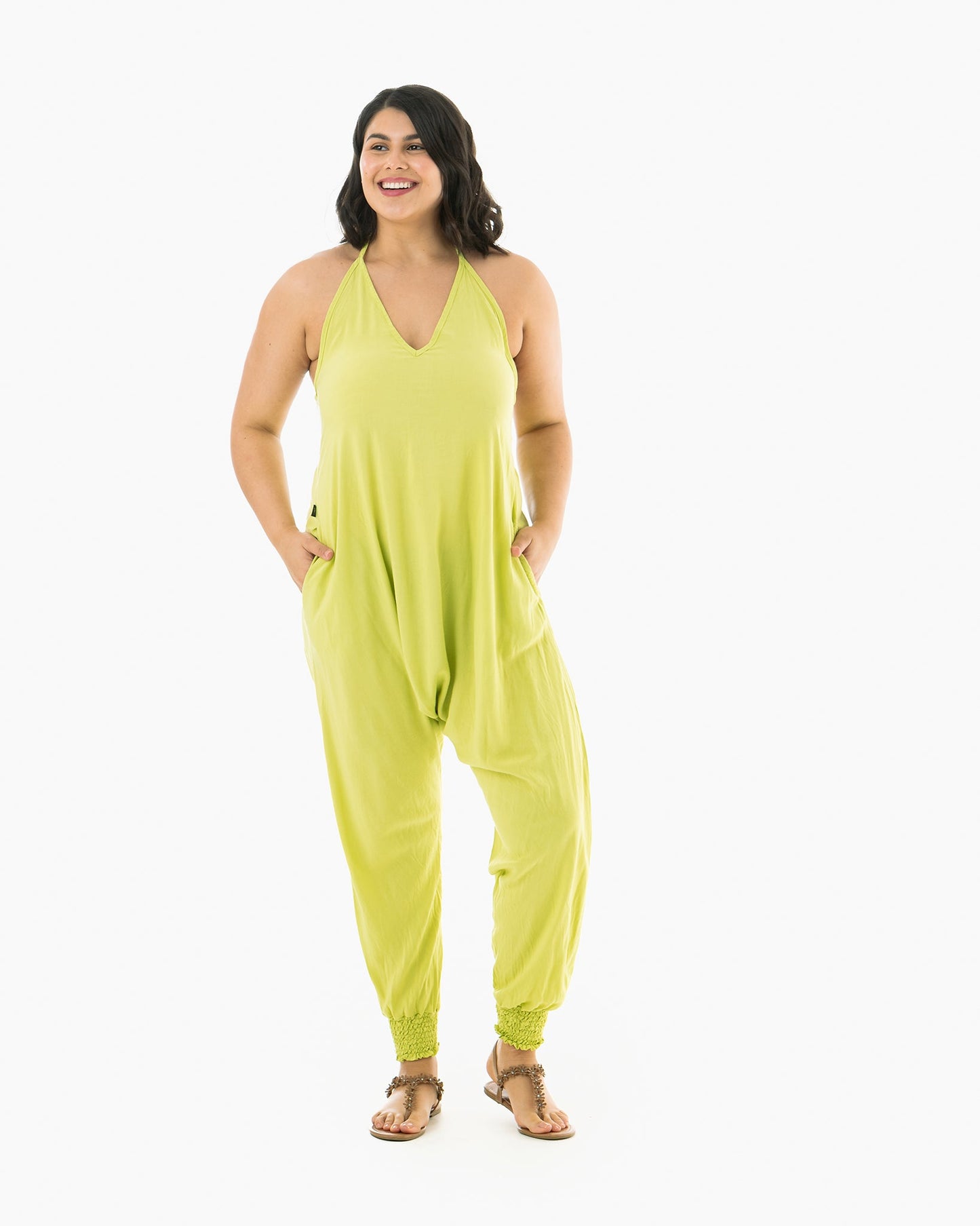 Solid Harem Jumpsuit
