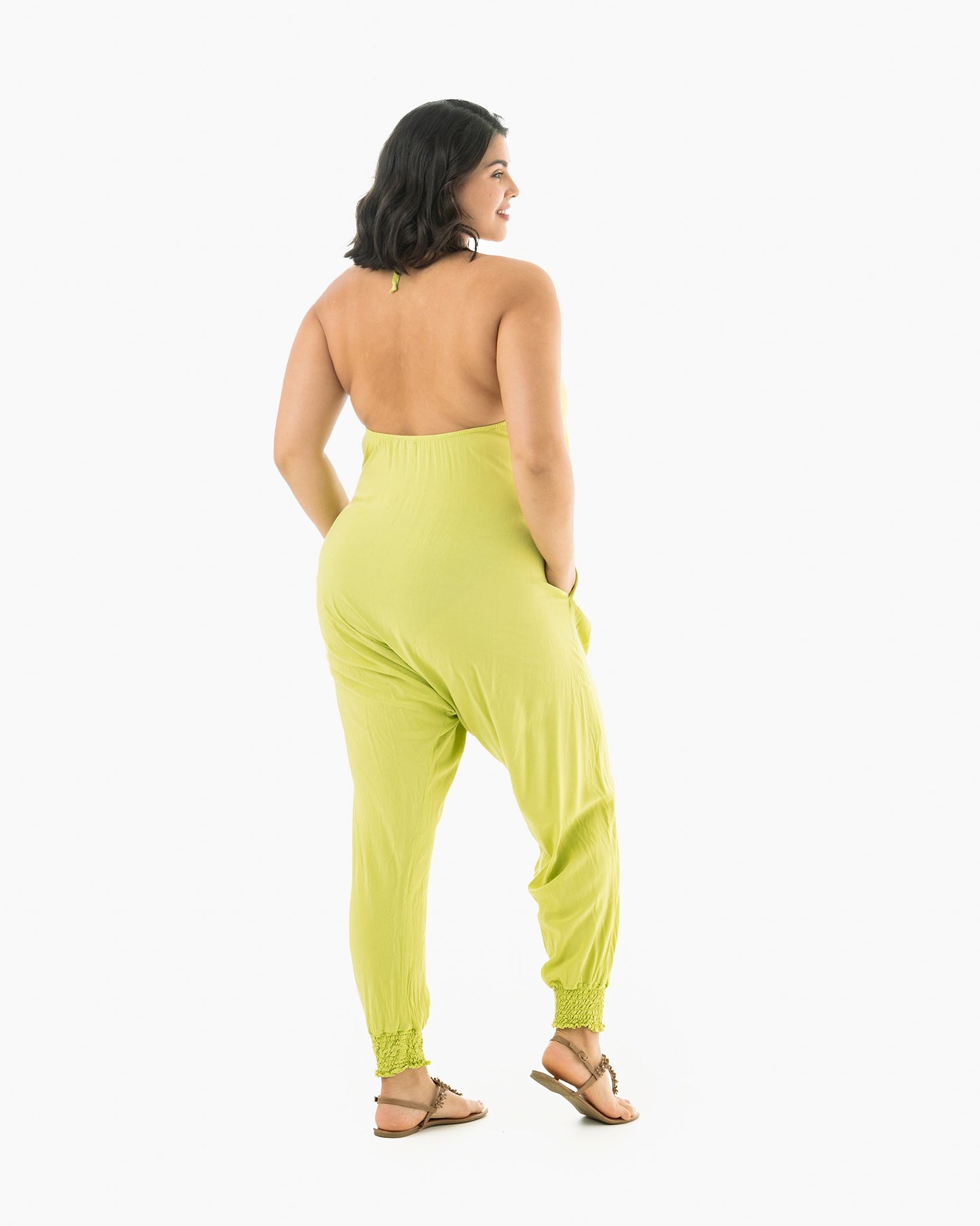 Solid Harem Jumpsuit