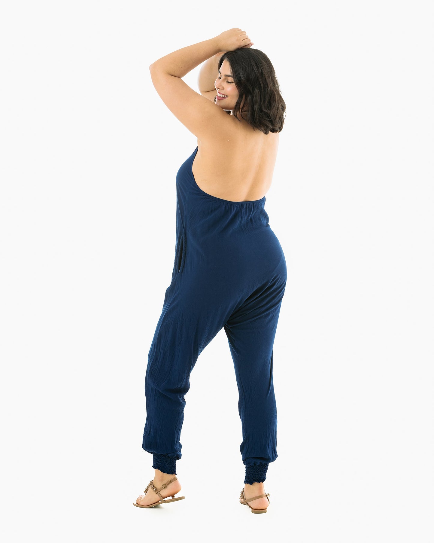 Solid Harem Jumpsuit