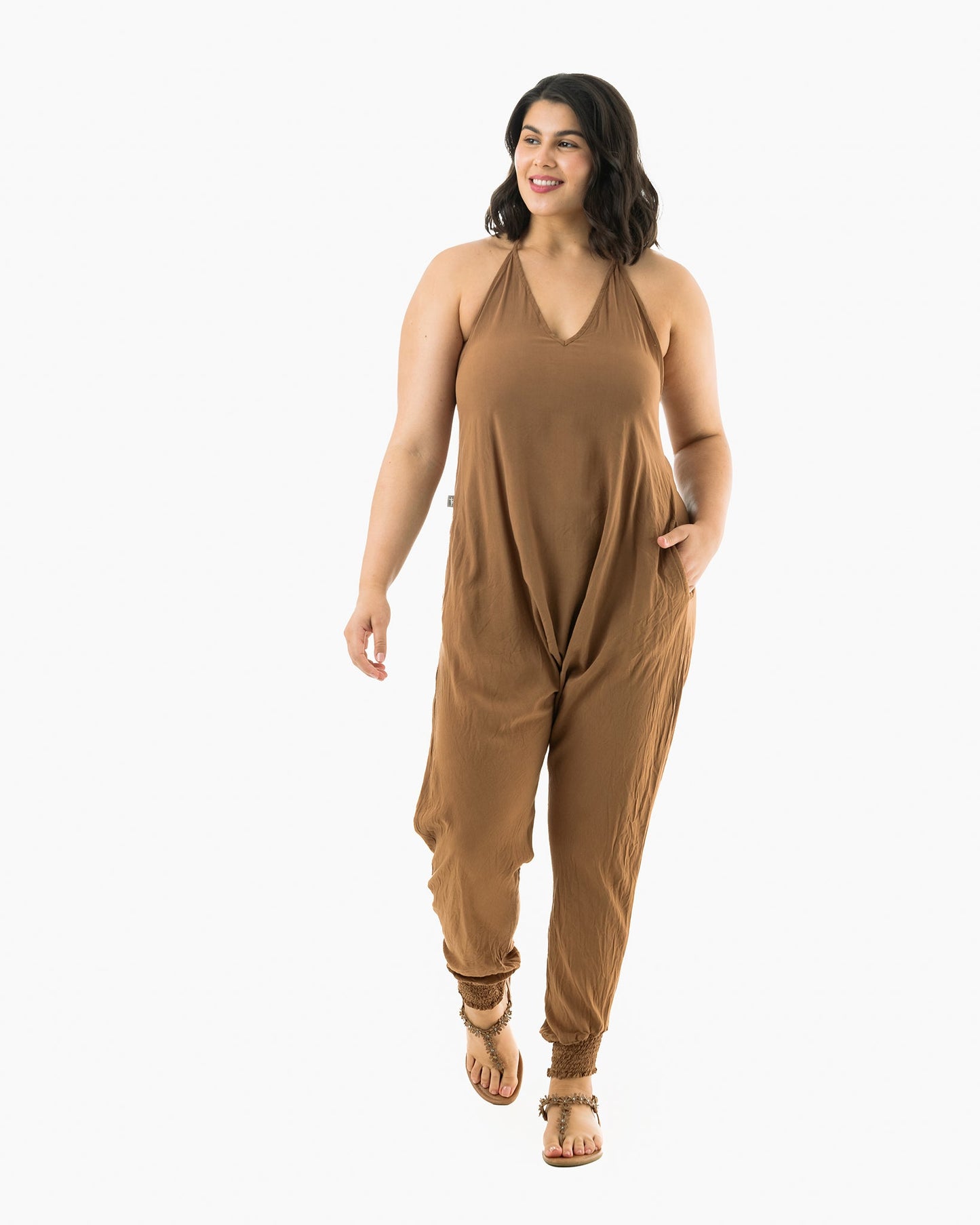 Solid Harem Jumpsuit