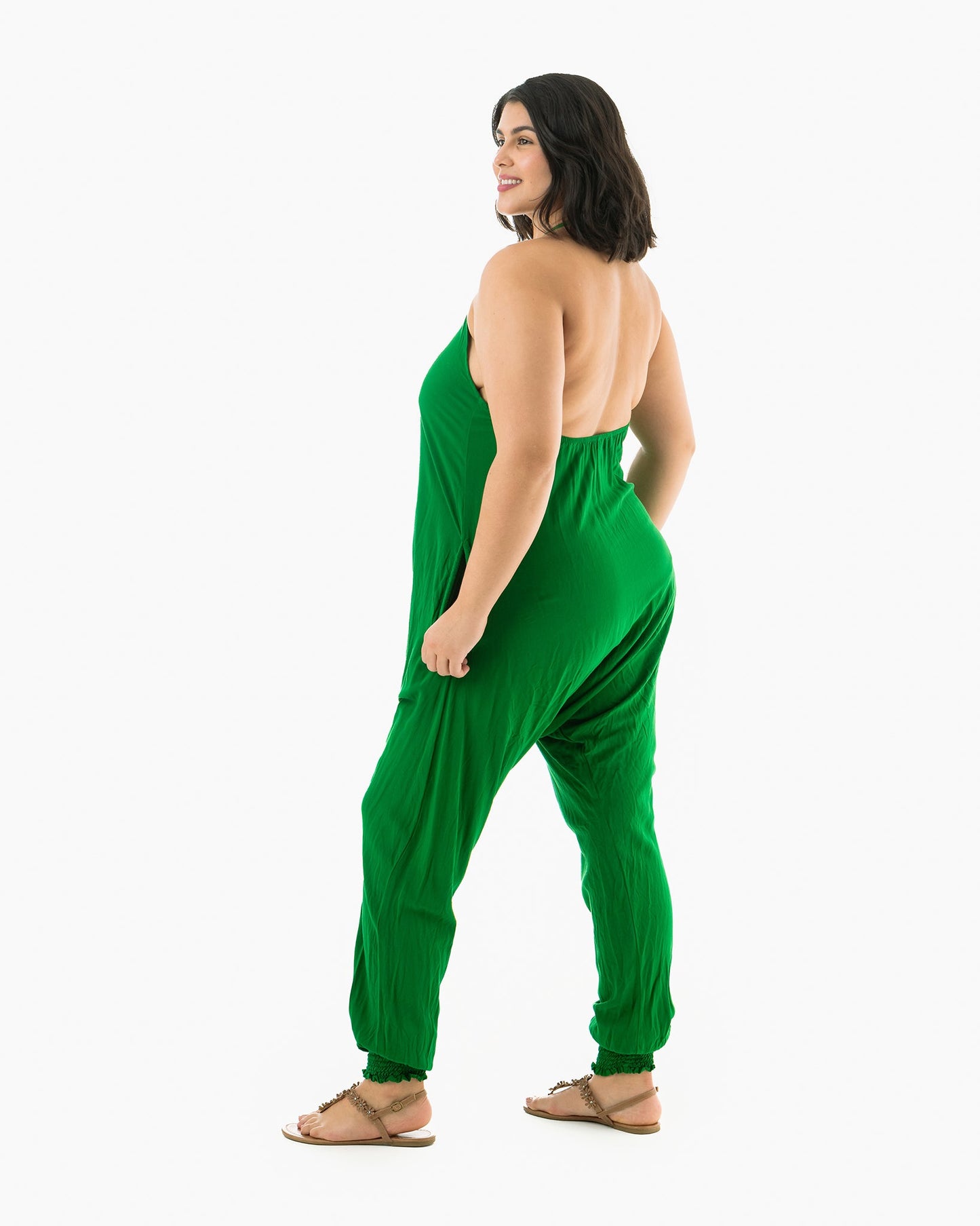 Solid Harem Jumpsuit