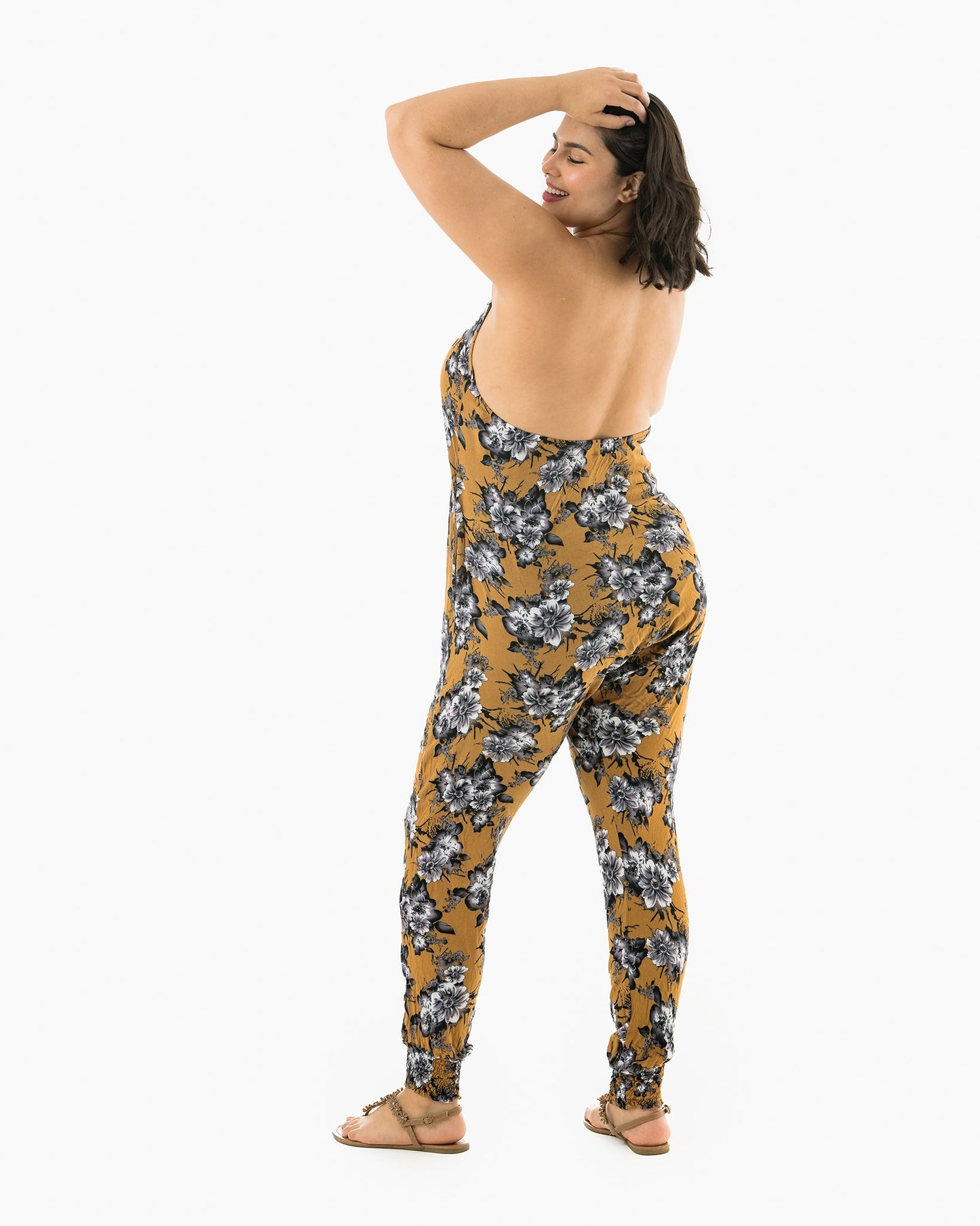 Flower Harem Jumpsuit