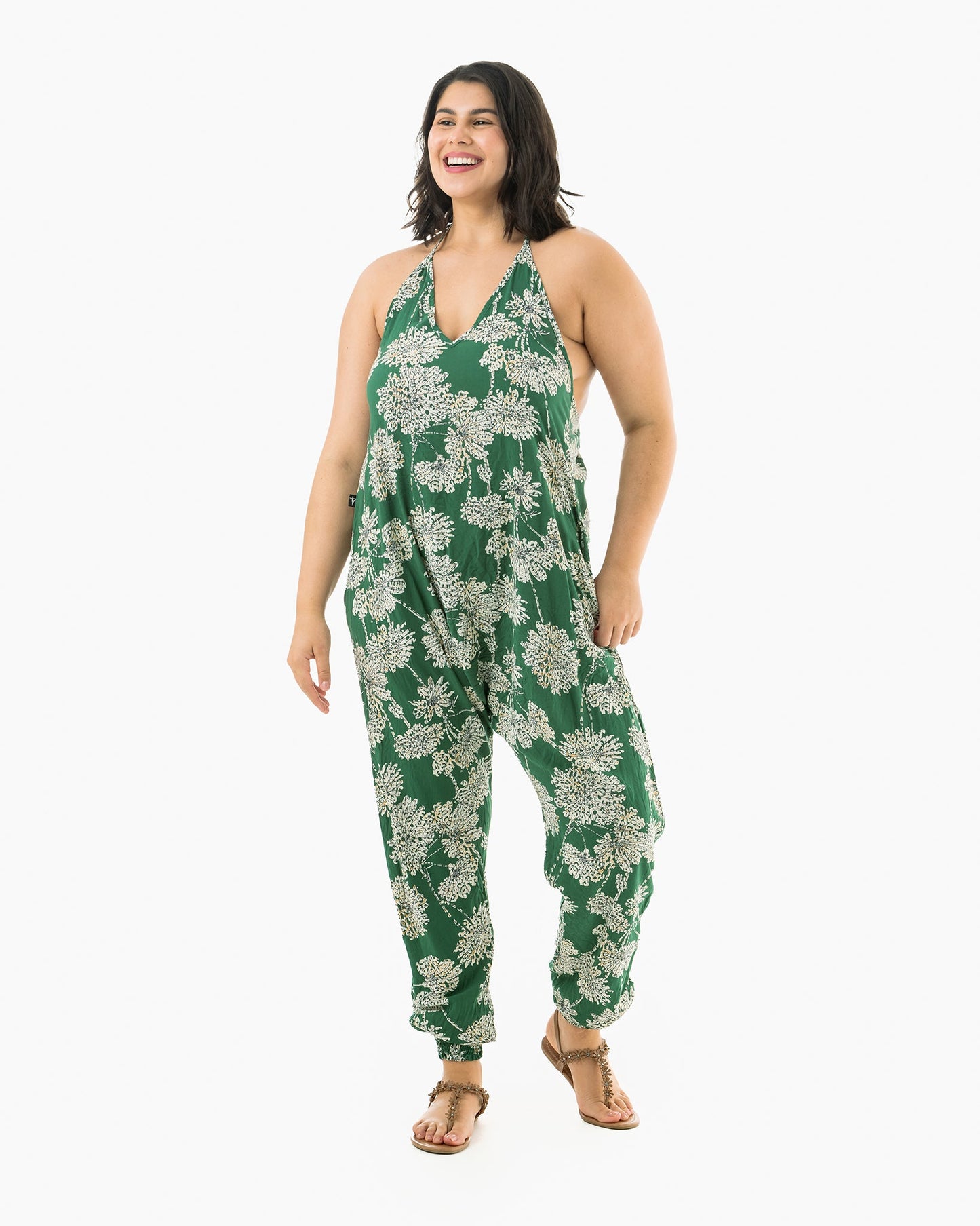 Flower Harem Jumpsuit