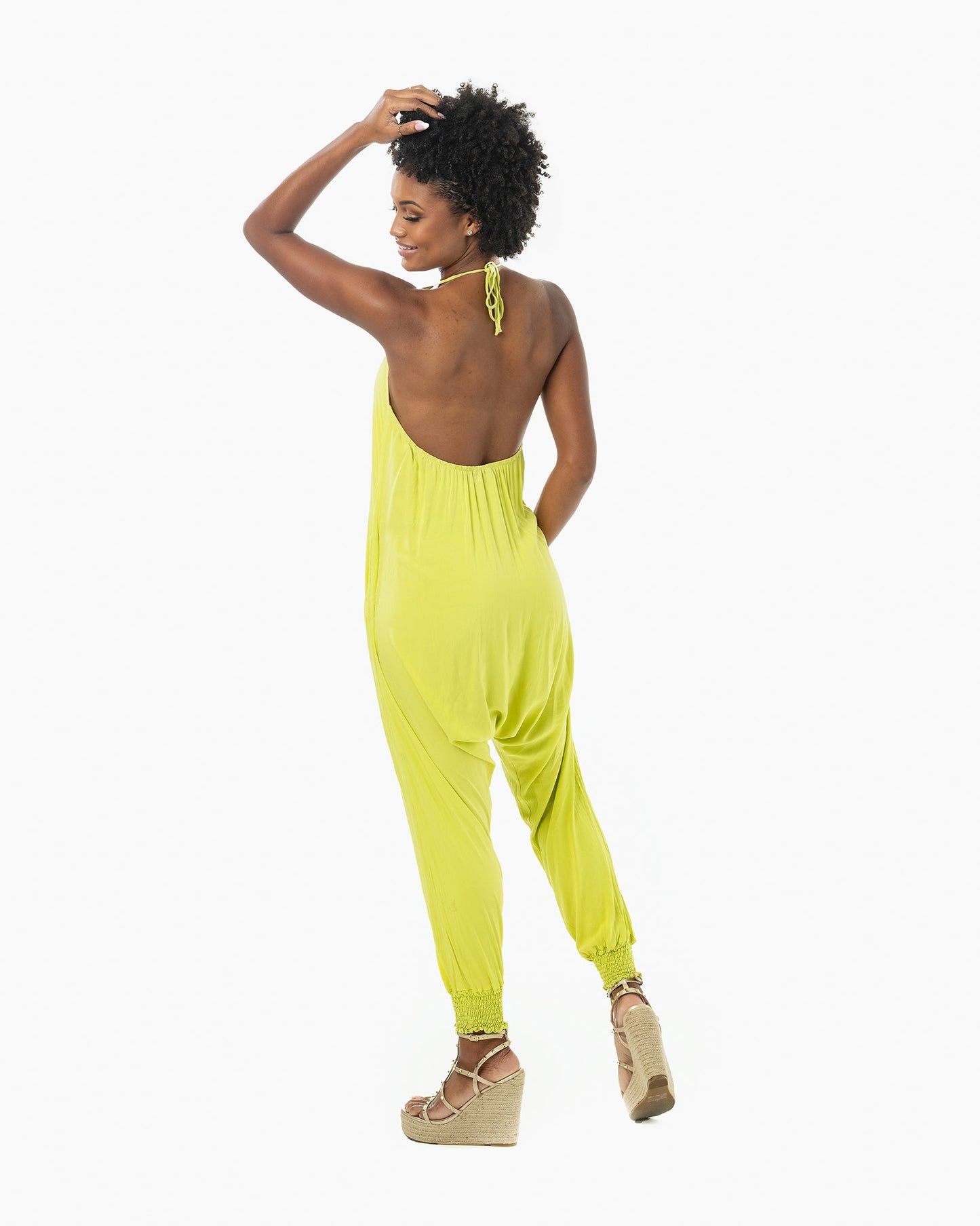 Solid Harem Jumpsuit