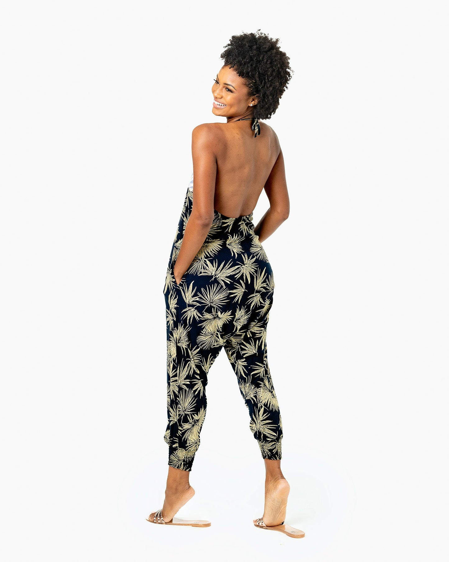 Flower Harem Jumpsuit