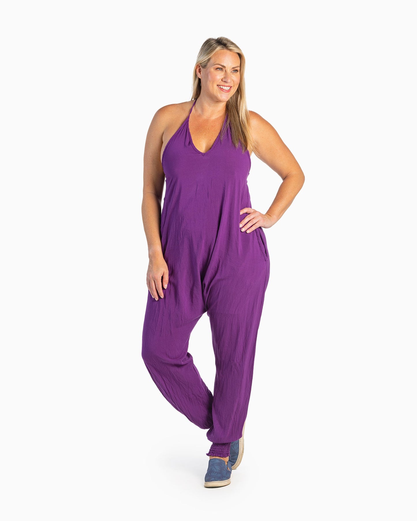 Solid Harem Jumpsuit