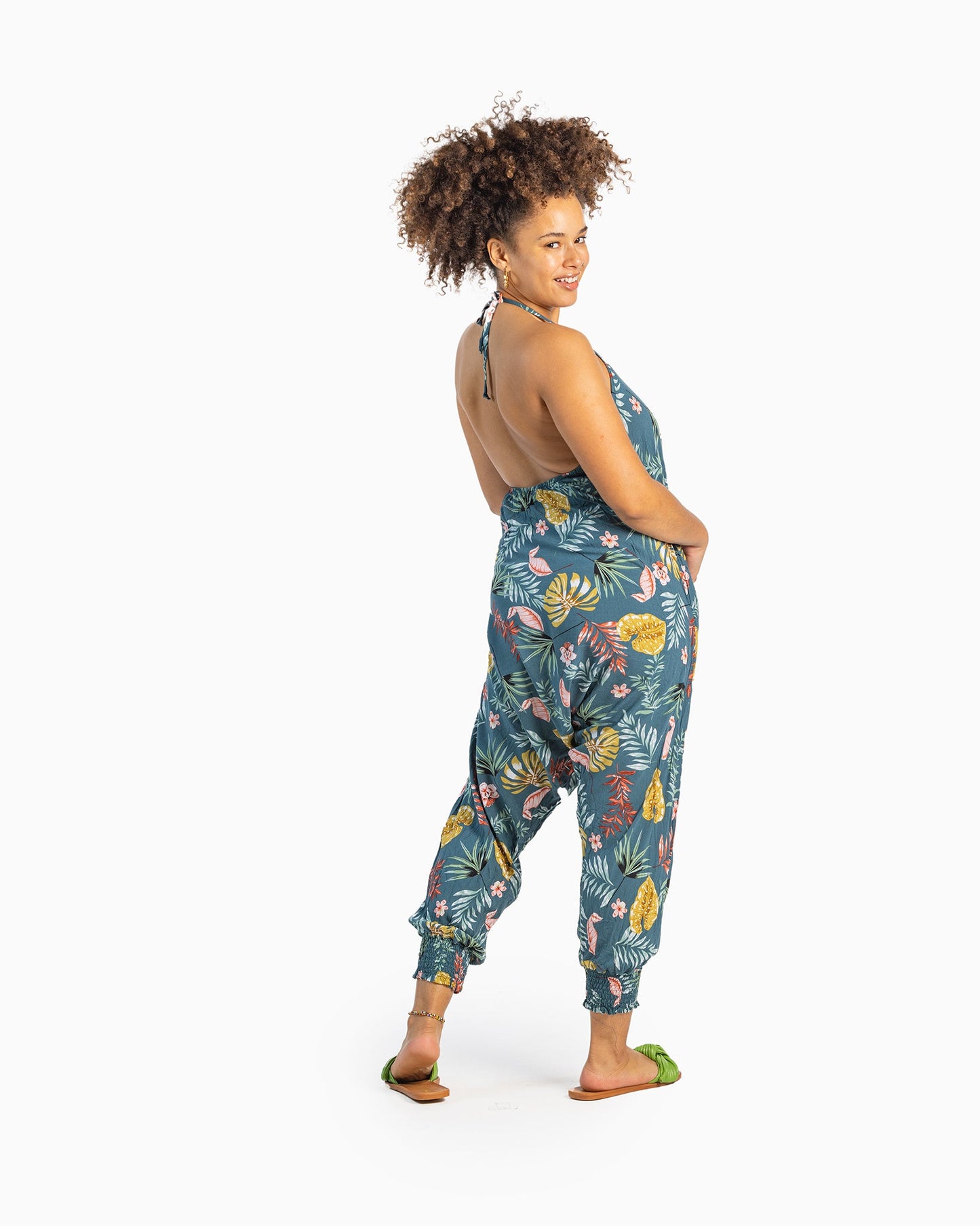 Flower Harem Jumpsuit