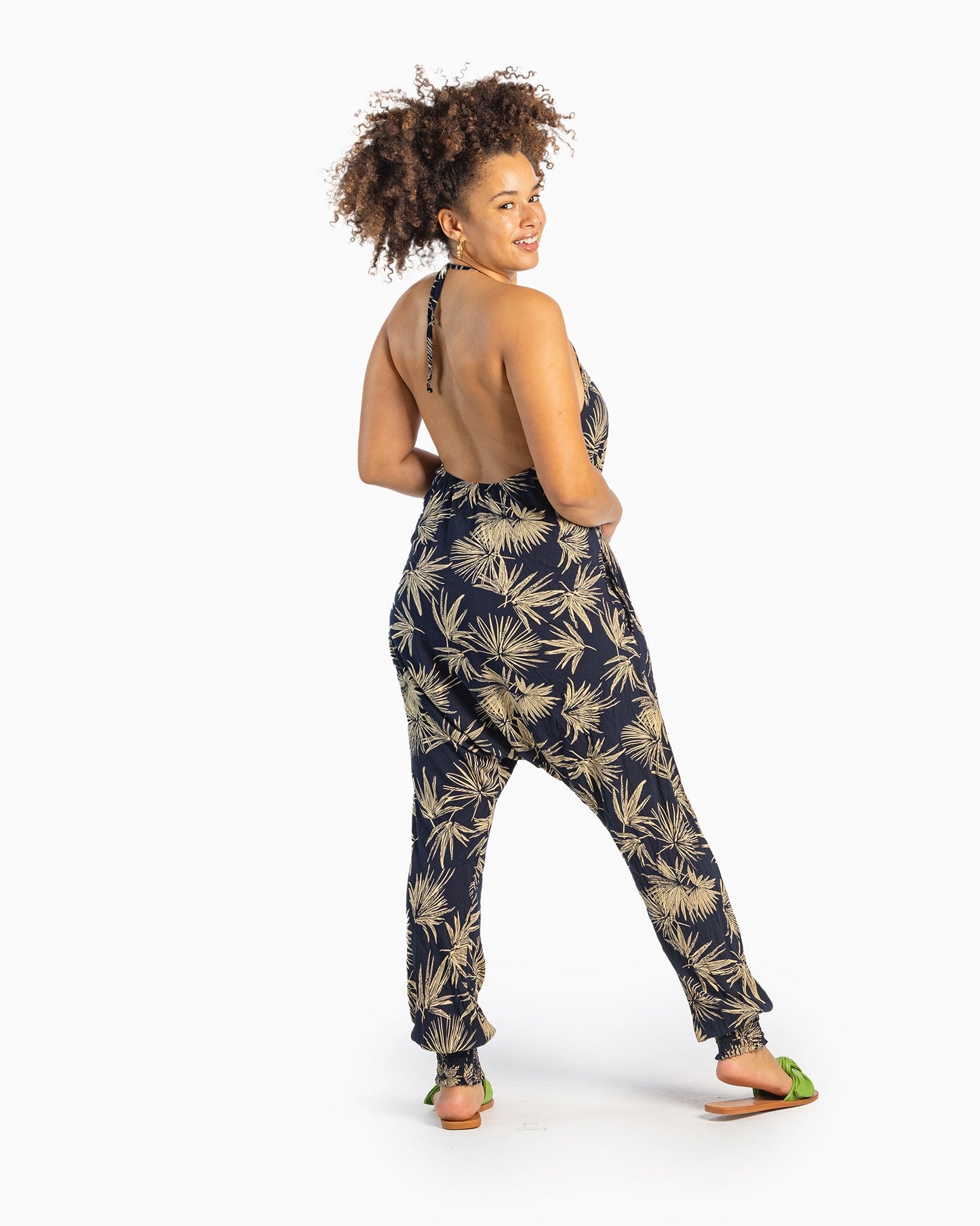 Flower Harem Jumpsuit