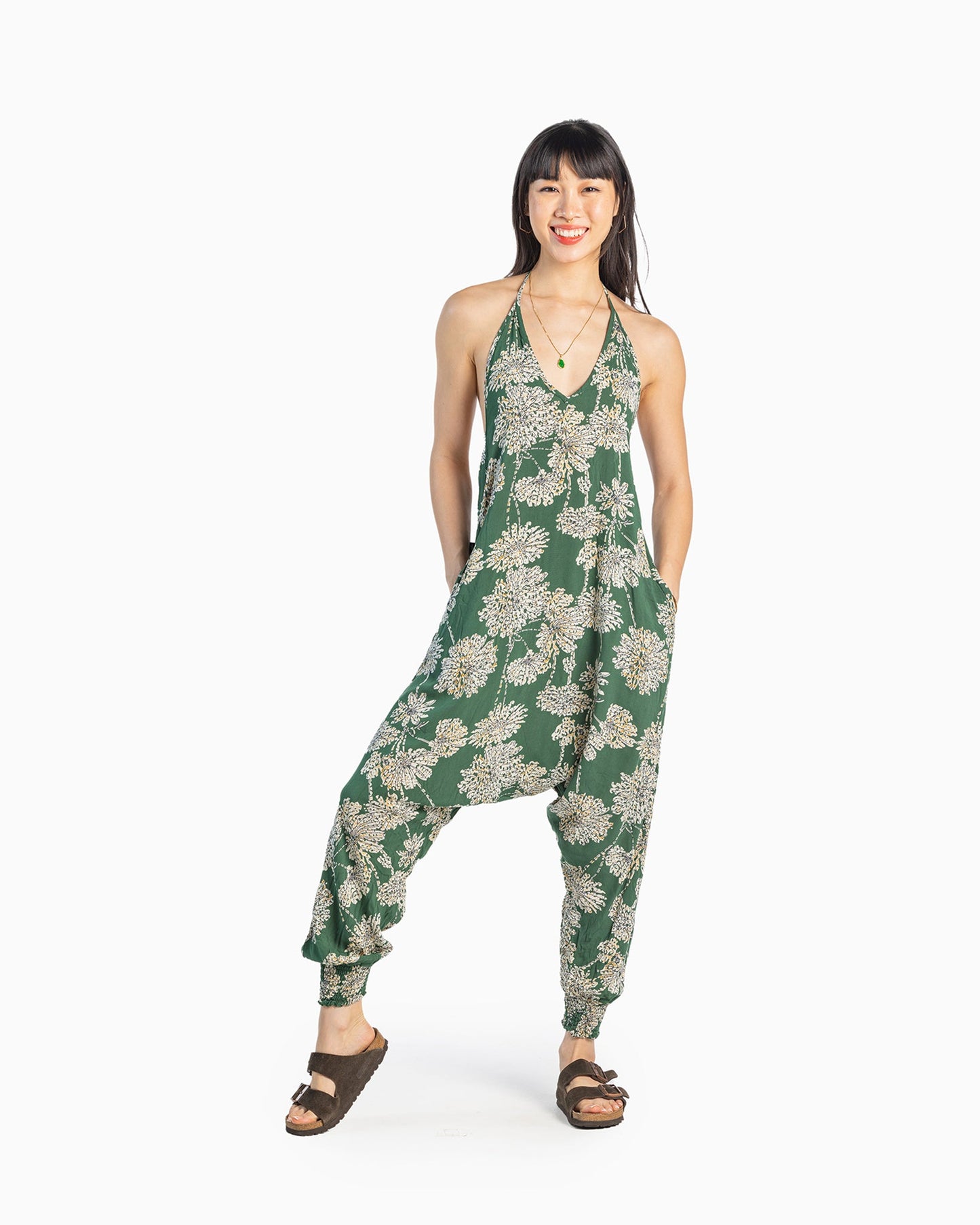 Flower Harem Jumpsuit