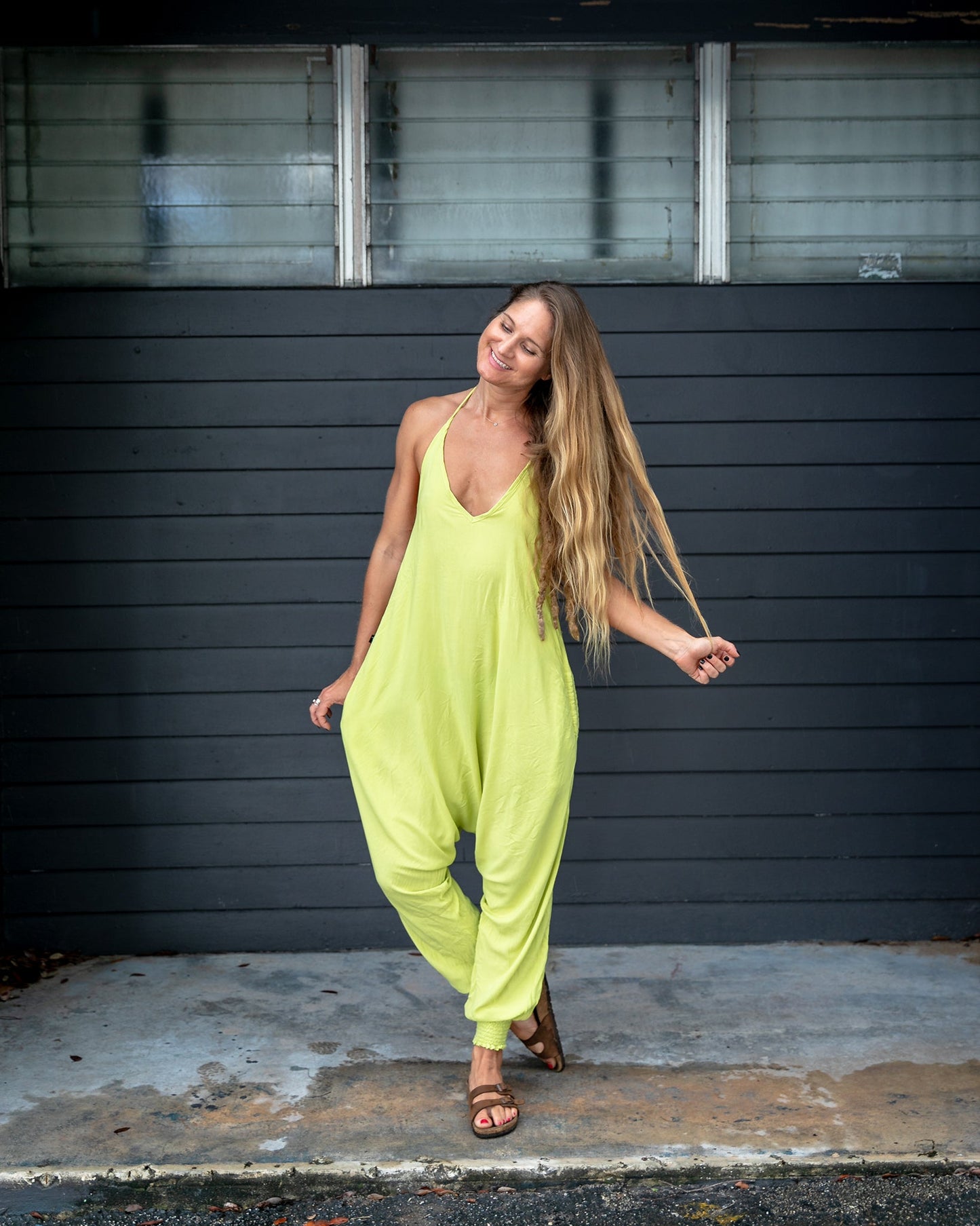 Solid Harem Jumpsuit