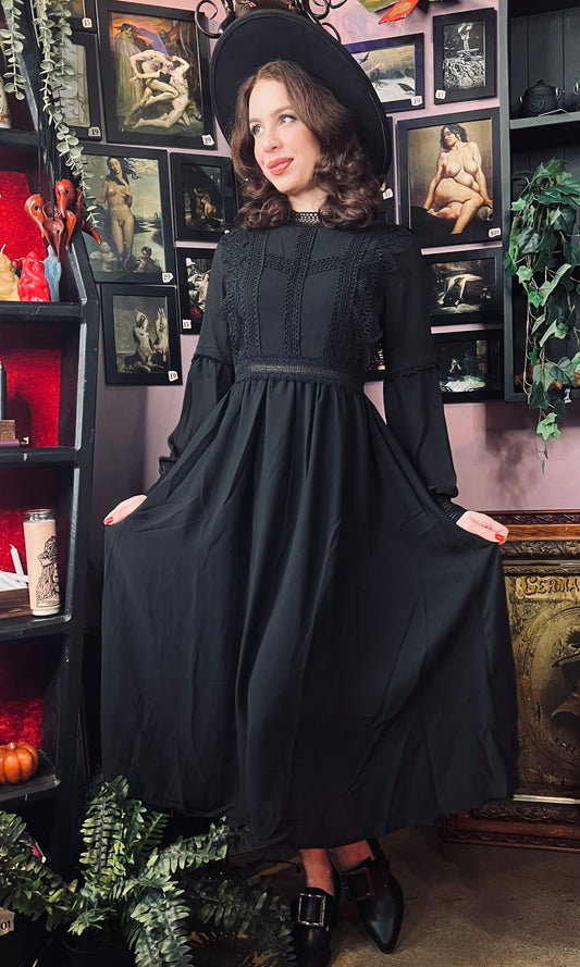 Agatha - Lightweight boho witchy dress - READY TO SHIP!